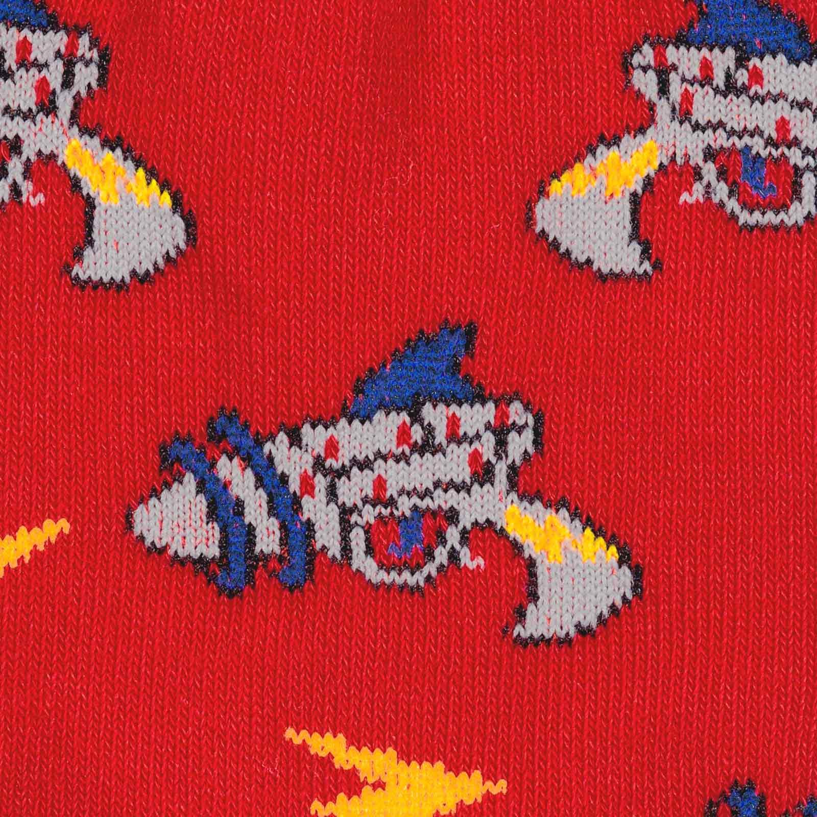 Ray Gun Sci-Fi Junior Crew Socks | Fun Space-Themed Novelty Socks for Kids & Teens | Perfect for Cosplay, Gifts, and Everyday Wear