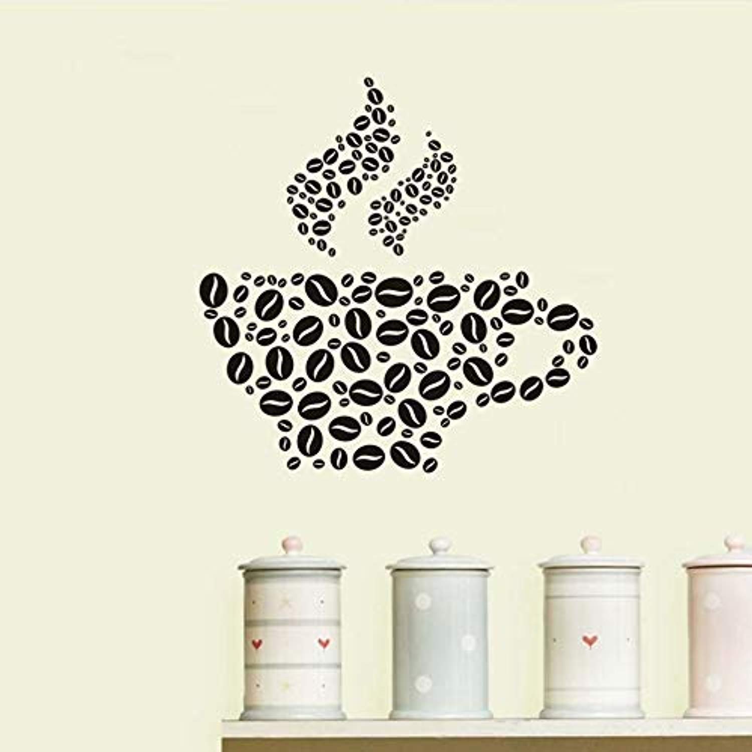 Trendy Coffee Cup Vinyl Stickers - DIY Cafe, Tea Art, Kitchen & Home Decor - IR9387 - Perfect for Barista Gifts, Coffee Shop Walls, and Creative Home Decoration