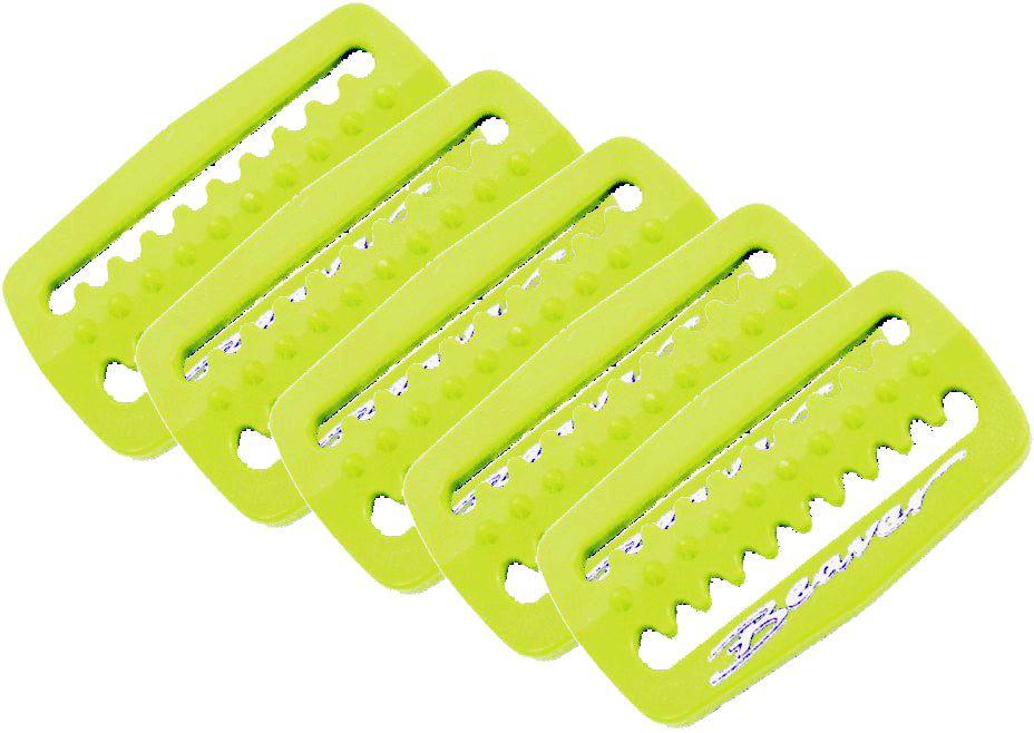 5 Pack Yellow Beaver Weight Retainers for Fishing Lures - Durable Sinkers for Bass, Trout, and Saltwater Fishing