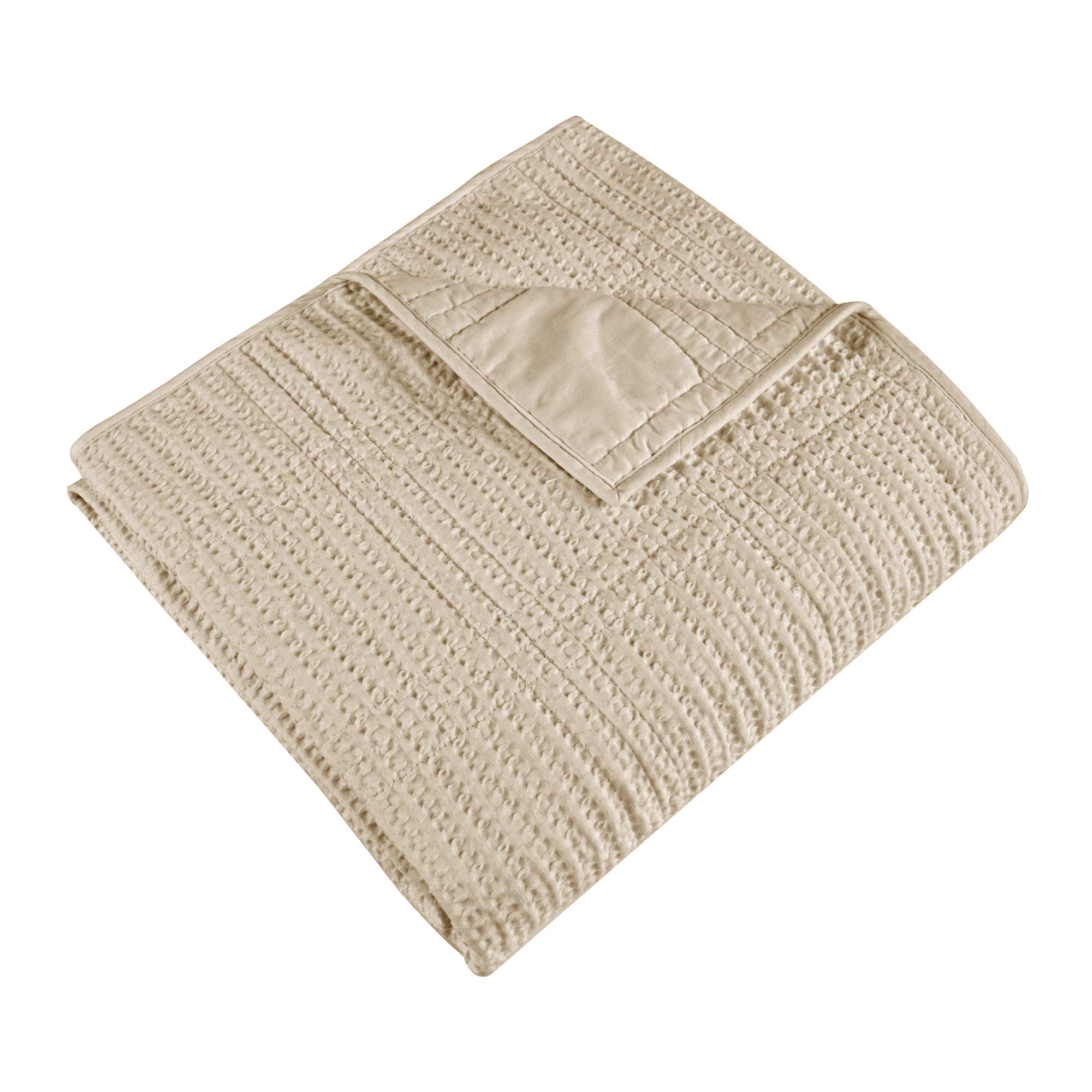 Cozy Cloud Waffle Quilted Throw Blanket - Ultra Soft Lightweight Bedspread for Couch, Sofa & Bed - Perfect for Winter Nights, Movie Time & Home Decor