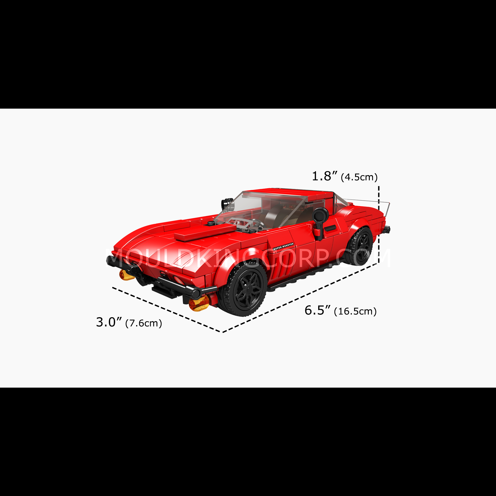 MOULD KING 27034S Corvette Sports Car Model Building Kit | 371 PCS DIY Construction Toy for Adults & Kids | Perfect Gift for Car Enthusiasts & Collectors | Fun STEM Activity for Family Bonding