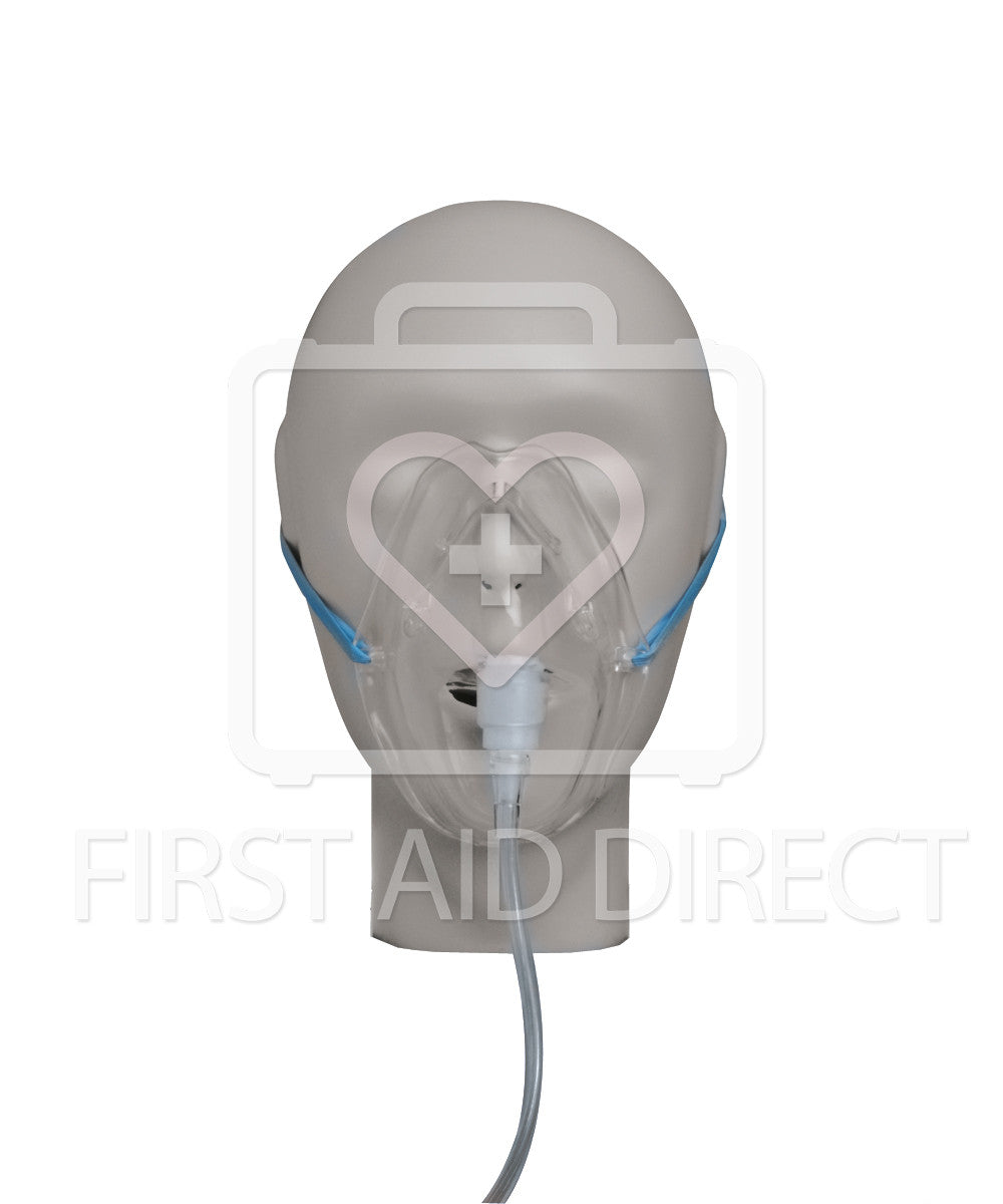 Adult Oxygen Mask with Tubing - Medical Grade, Comfortable & Durable - Perfect for Home Care, Hospitals & Emergency Use