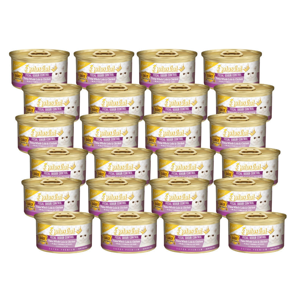 [24-Pack] Aatas Premium Wet Cat Food Variety Bundle - Fruity Feast in Gravy & Diamond Dinner in Jelly - Complete Nutrition for Adult Cats - Perfect for Daily Meals, Weight Management & Picky Eaters