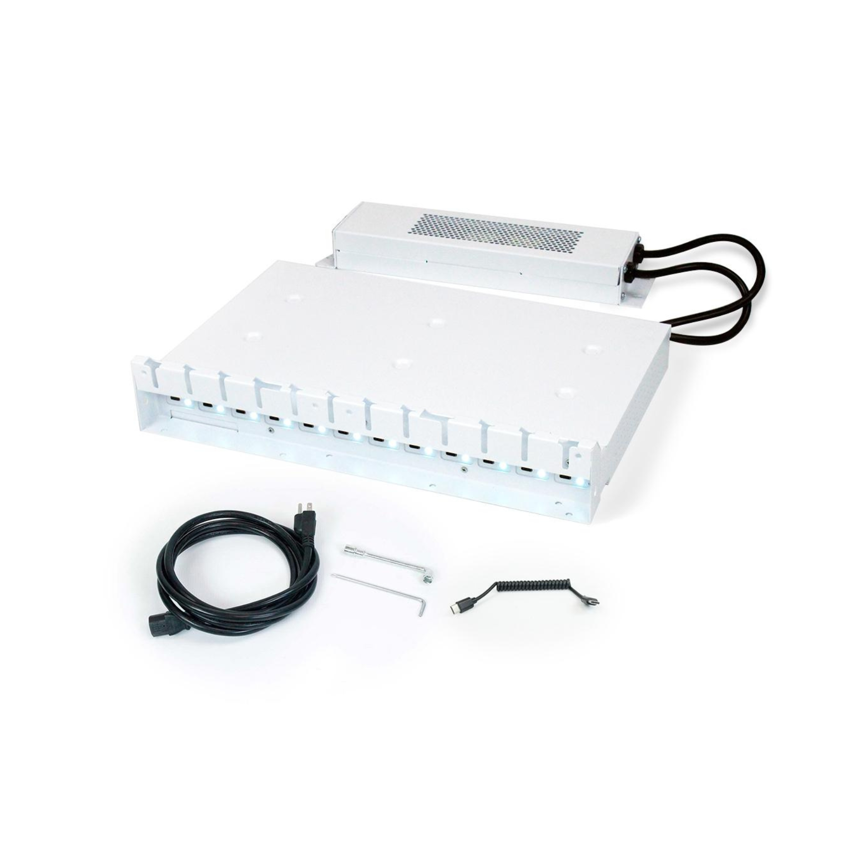 JAR Systems Quick Sense 12 Port USB Charging Hub - Fast Charging Station for Multiple Devices - Perfect for Home, Office, and Travel Use