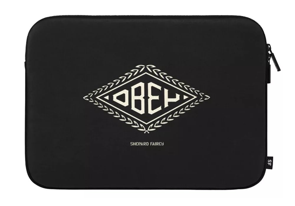Incase Coated Canvas Laptop Sleeve for MacBook Pro 15 Inch - Obey Shepard Fairey Giant Lotus Design - Protective Case for Work, Travel & School - Durable & Stylish MacBook Pro 15