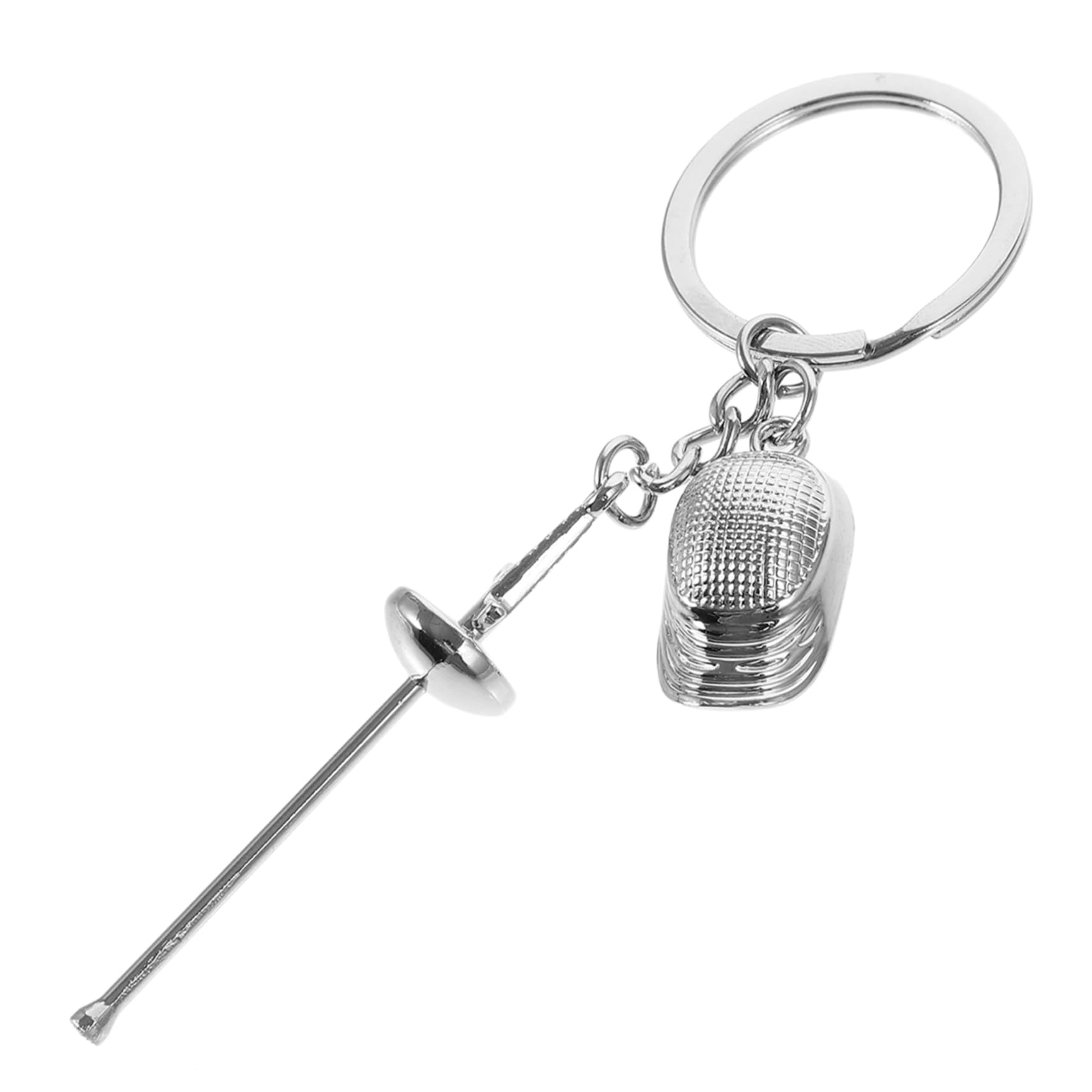 2pcs HANABASS Fencing Sword Keychain - Exquisite Detail, Multi-Purpose Accessory for Sports Fans, Gift & Collectible | Perfect for Fencing Enthusiasts, Keychain Decor, and Unique Gifts
