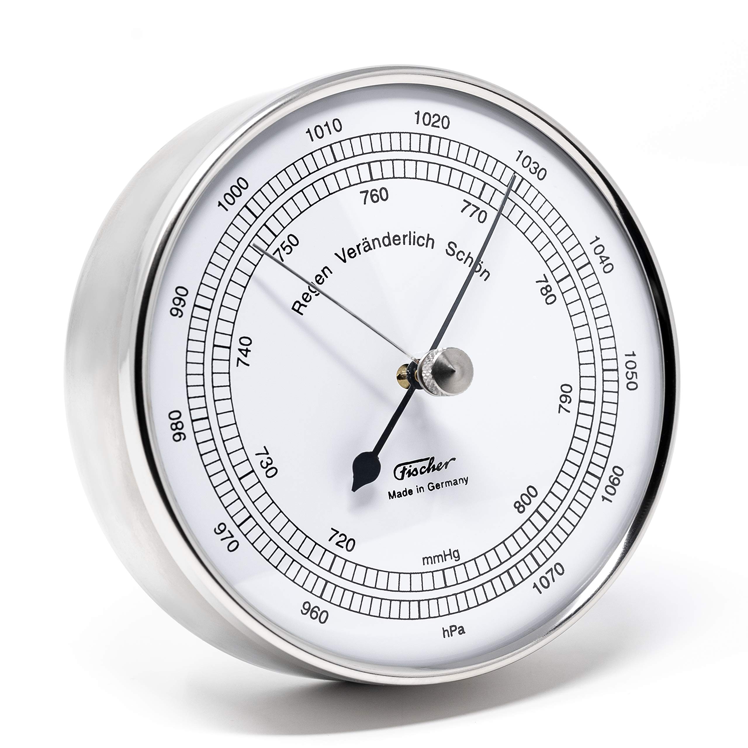 Premium Stainless Steel Barometer - Accurate Weather Forecasting Tool for Home, Office, and Outdoor Use | Multi-Color Display | One Size Fits All