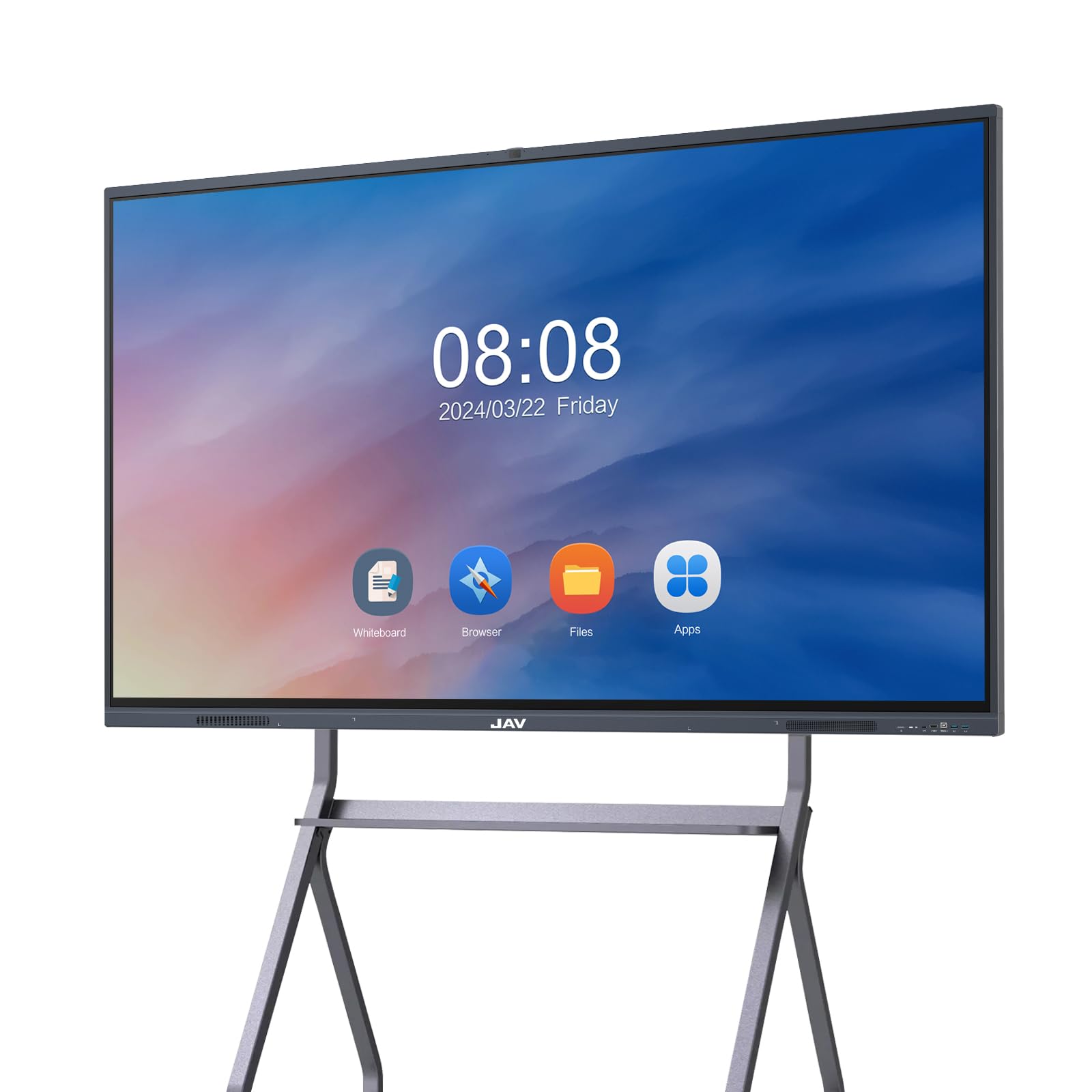 65 Inch Smart Board Interactive Whiteboard - 4K UHD Digital Presentation Board for Classroom, Office & Home Use - Wall Mount Included - Perfect for Teaching, Meetings & Remote Collaboration