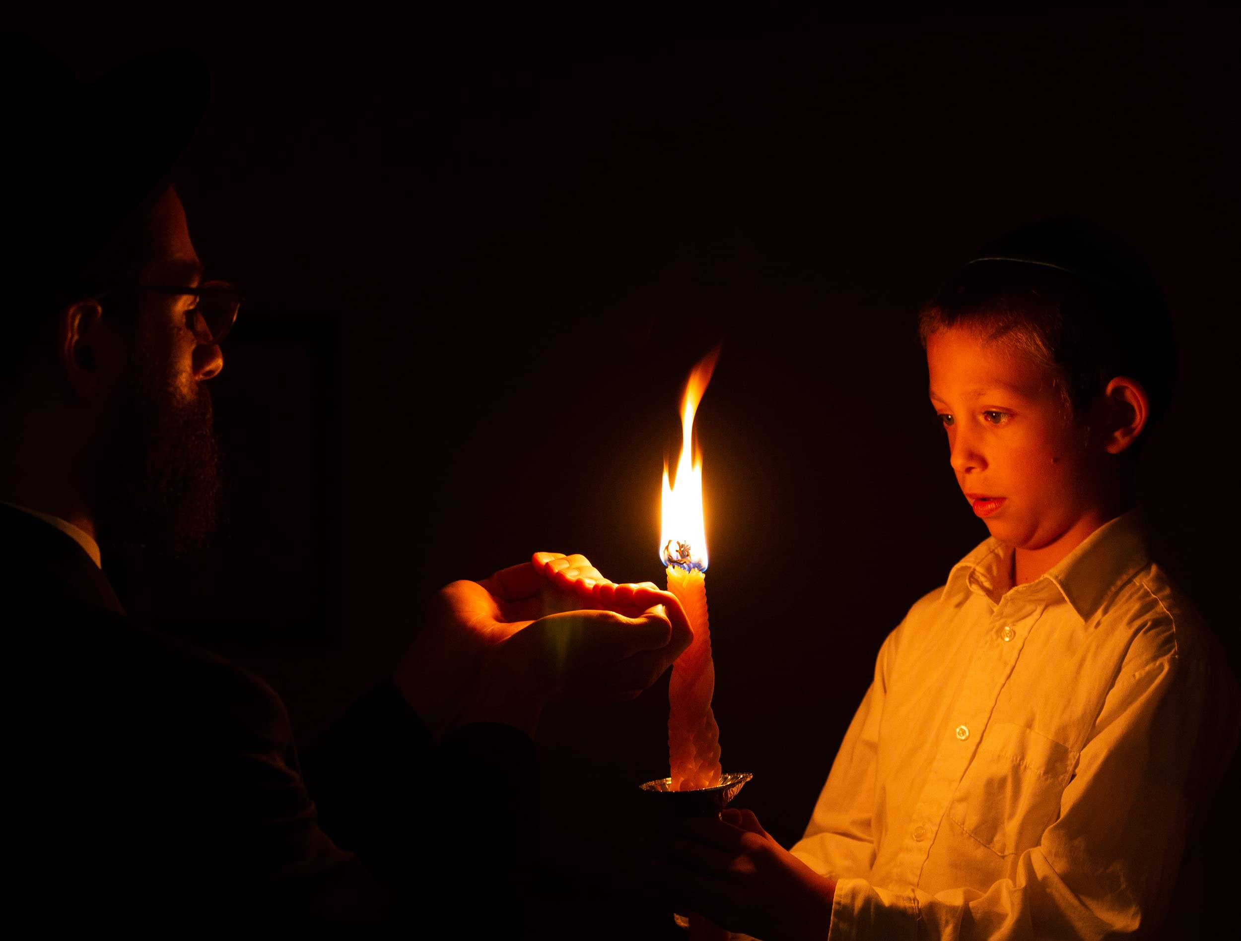 Handmade Beeswax Havdalah Candle - 7