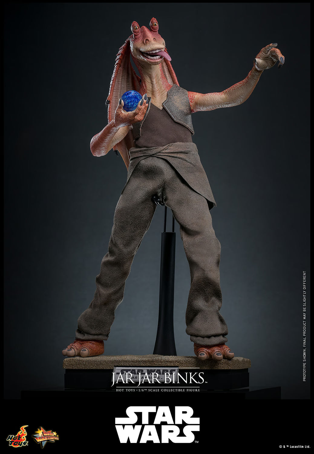 Hot Toys Star Wars Episode I The Phantom Menace Jar Jar Binks 1/6 Scale 12