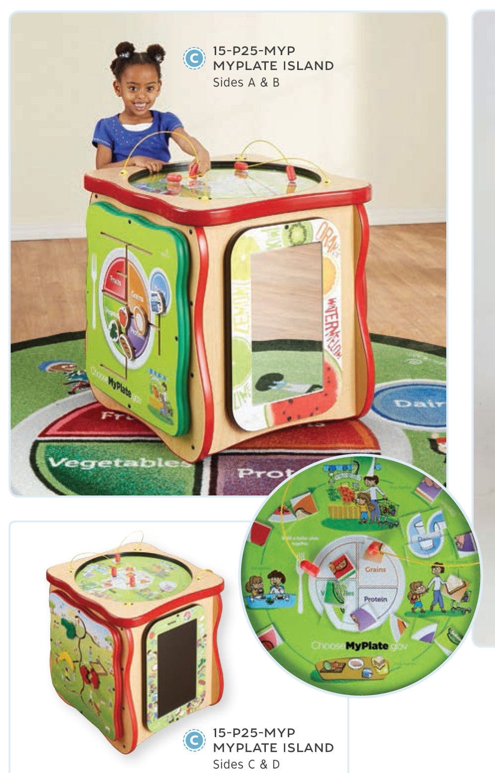MyPlate Island Play Cube - Kids Climbing Toy for Indoor & Outdoor Play - Encourages Active Play & Motor Skills Development - Perfect for Backyards, Playrooms & Daycares