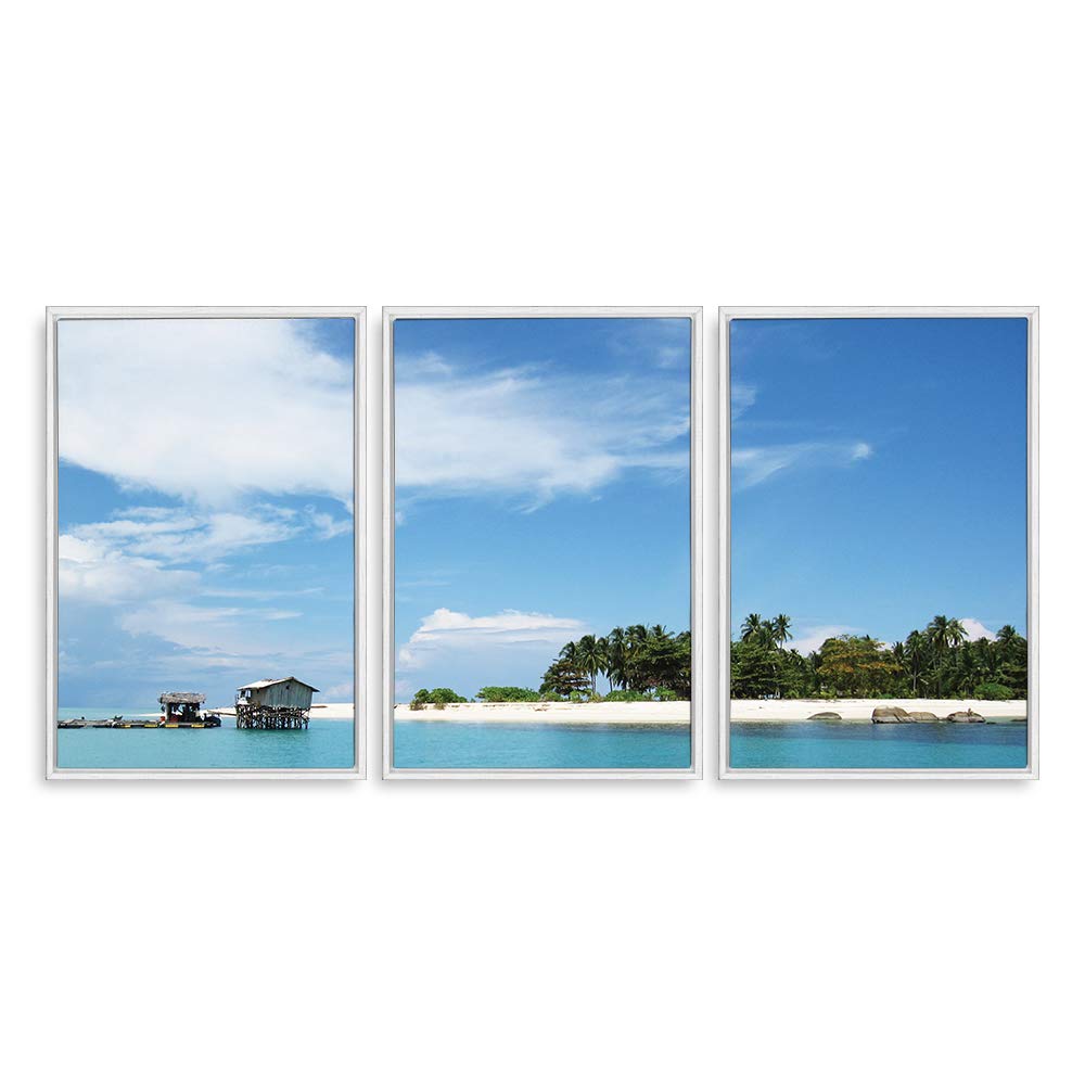 Wall26 3-Piece Framed Canvas Wall Art Set - Scenic Landscape Prints for Living Room & Bedroom Decor (24x36 Inches, 3 Panels) | Ready to Hang Home Decoration | Perfect for Modern Interior Design & Housewarming Gifts
