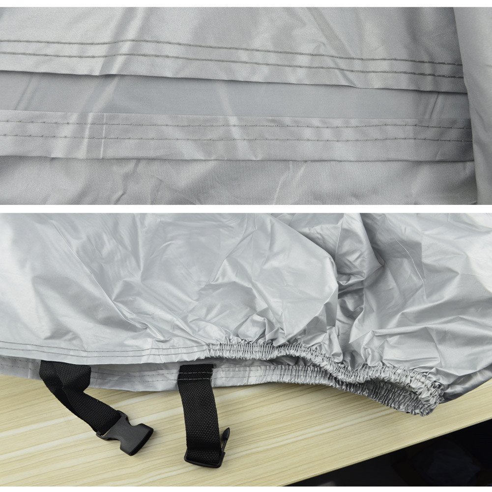 All-Weather Waterproof Motorcycle Cover - Dustproof, UV Protective & Breathable for Indoor/Outdoor Use (XXXL, Black) - Perfect for Garage Storage, Travel & Long-Term Parking Protection