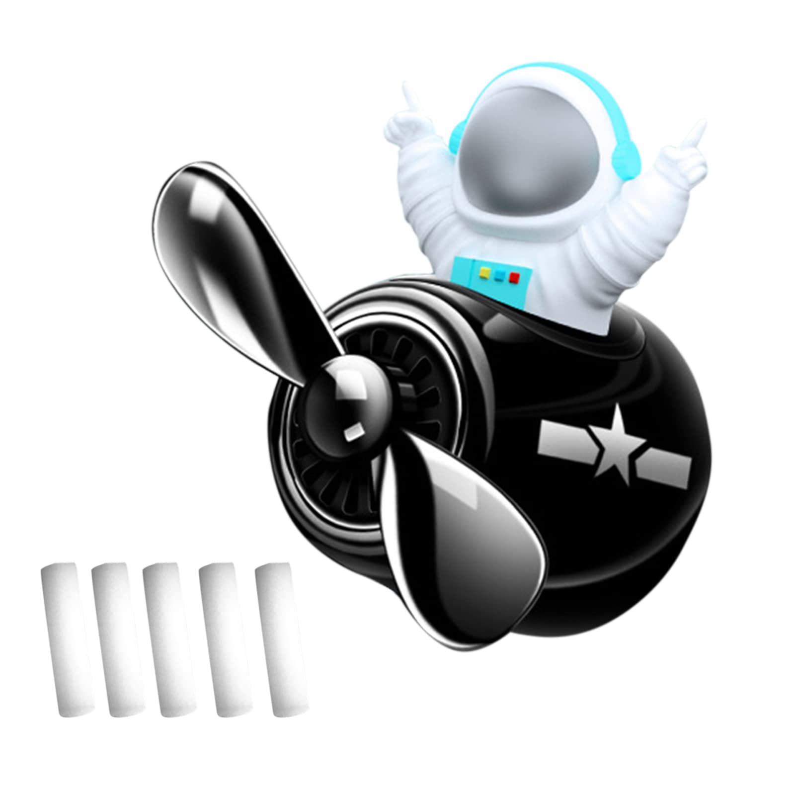 Premium Car Air Freshener - Astronaut & Pilot Themed Car Perfume Diffuser with Air Conditioner Fan - Aromatic Auto Decor for Cars, Trucks & SUVs | Perfect for Daily Commute, Road Trips & Office Parking