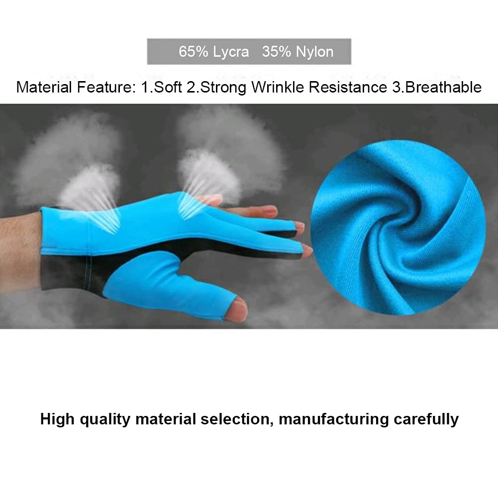 Premium Billiard Gloves for Left & Right Hand – Snooker, Pool & Cue Sports Accessories for Enhanced Grip & Control