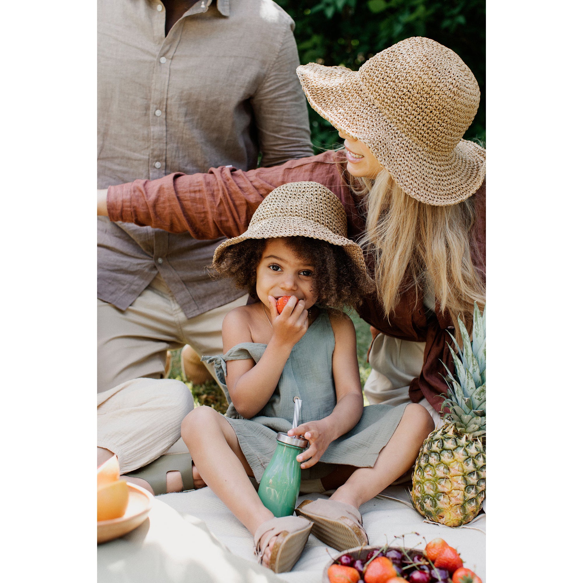 BabyMocs Natural Straw Hat for Babies & Toddlers - Sun Protection, Beach, Outdoor Play, and Summer Fashion Accessory