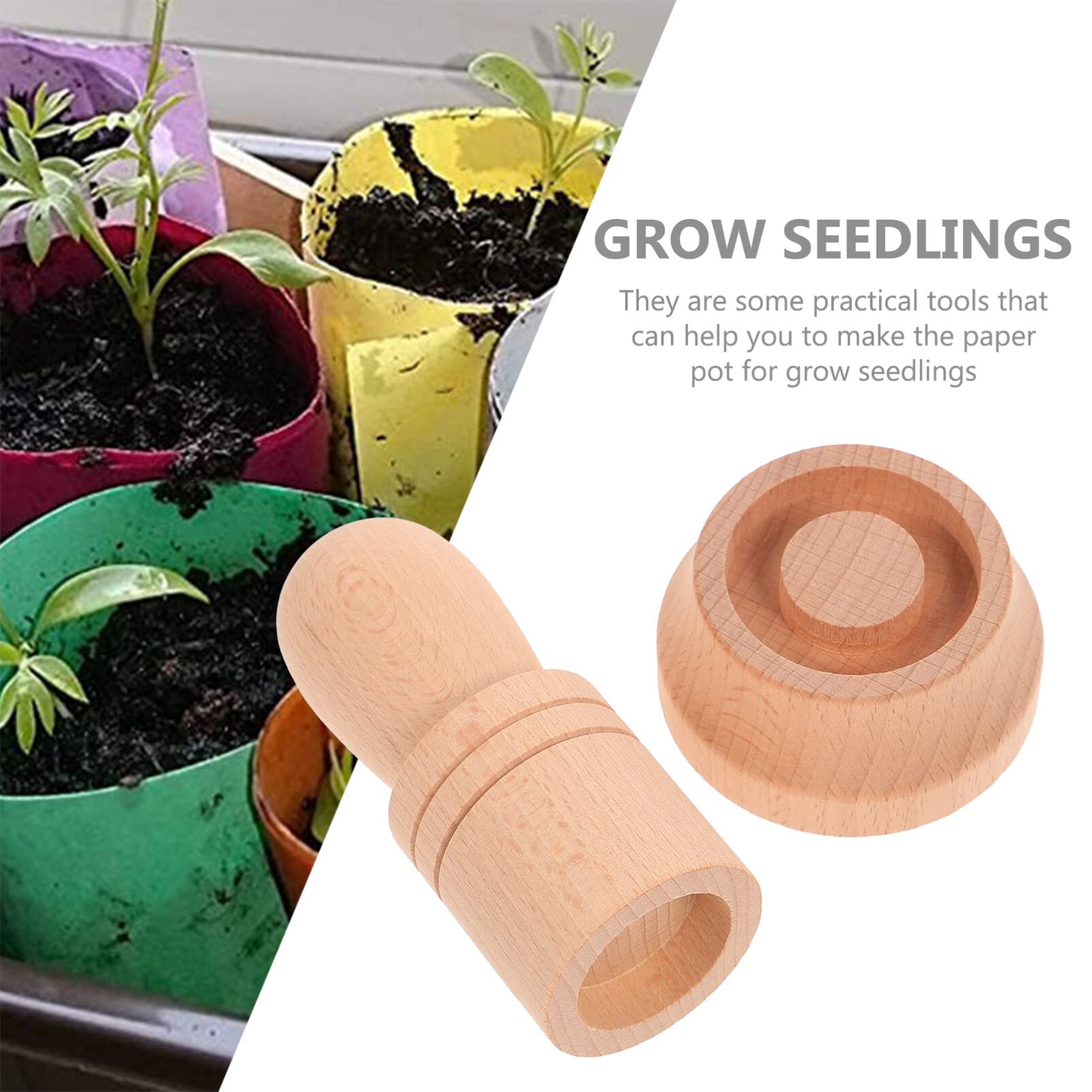 DIY Paper Pot Maker for Seedlings - Eco-Friendly Starter Planter Kit for Gardening, Newspaper Pot Maker for Organic Planting | Perfect for Home Garden, Indoor Herbs & Sustainable Planting