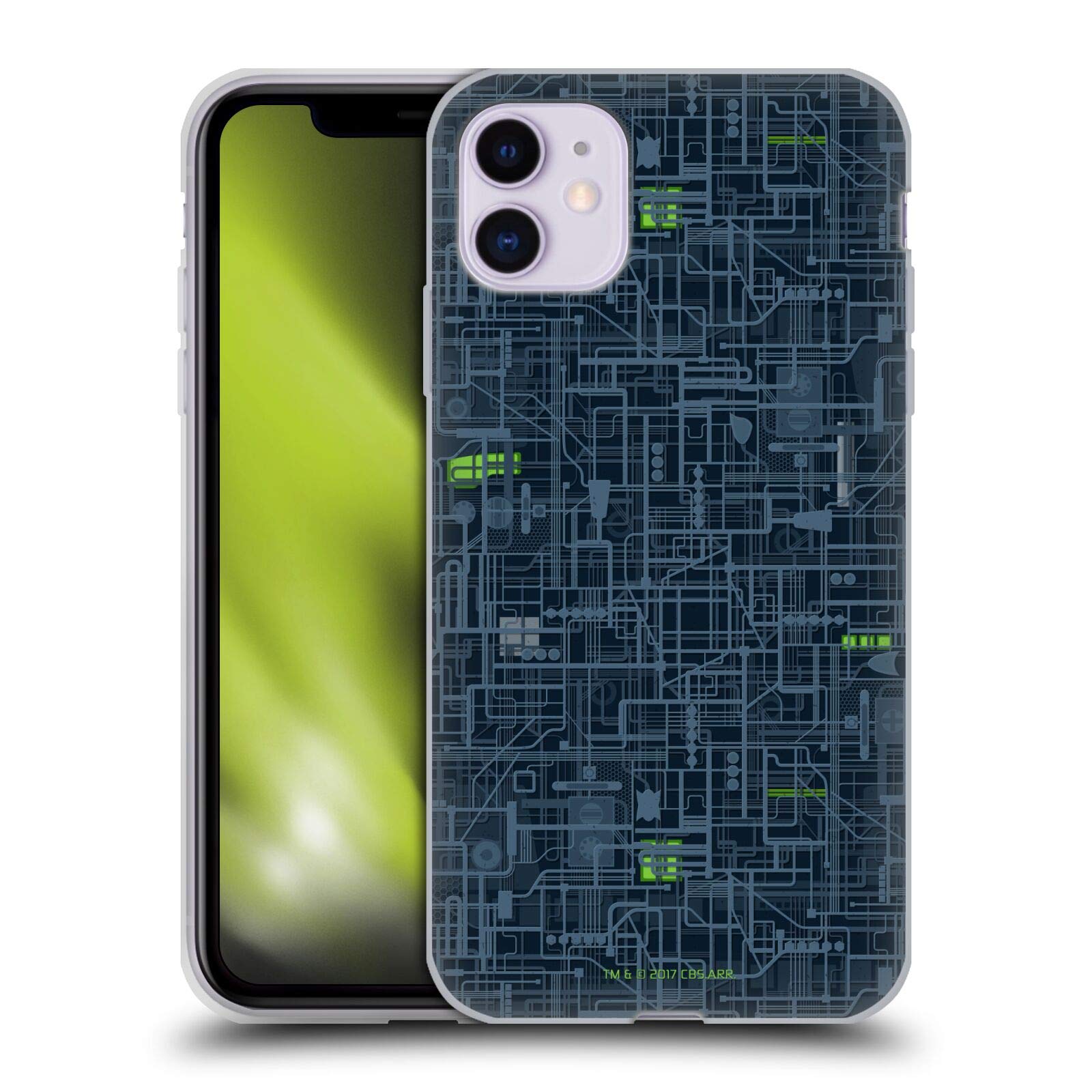Officially Licensed Star Trek The Borg TNG Soft Gel Case for Apple iPhone 11 - Durable Phone Cover with Sci-Fi Design - Perfect for Trekkies & Sci-Fi Fans