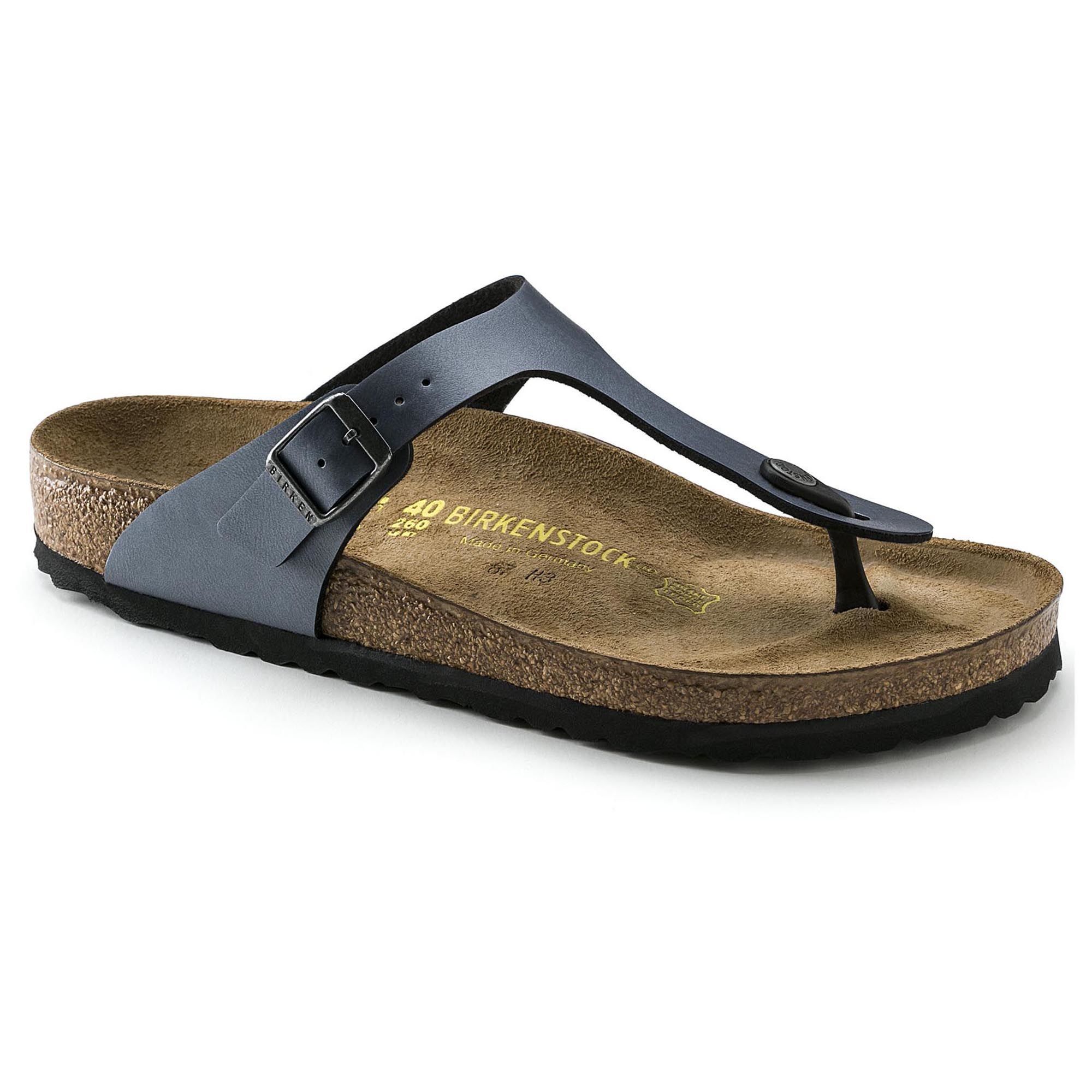 BIRKENSTOCK GIZEH Women's Sandals - Ice Pearl Onyx Birko-Flor Comfort Footbed | Perfect for Summer, Beach, and Casual Wear