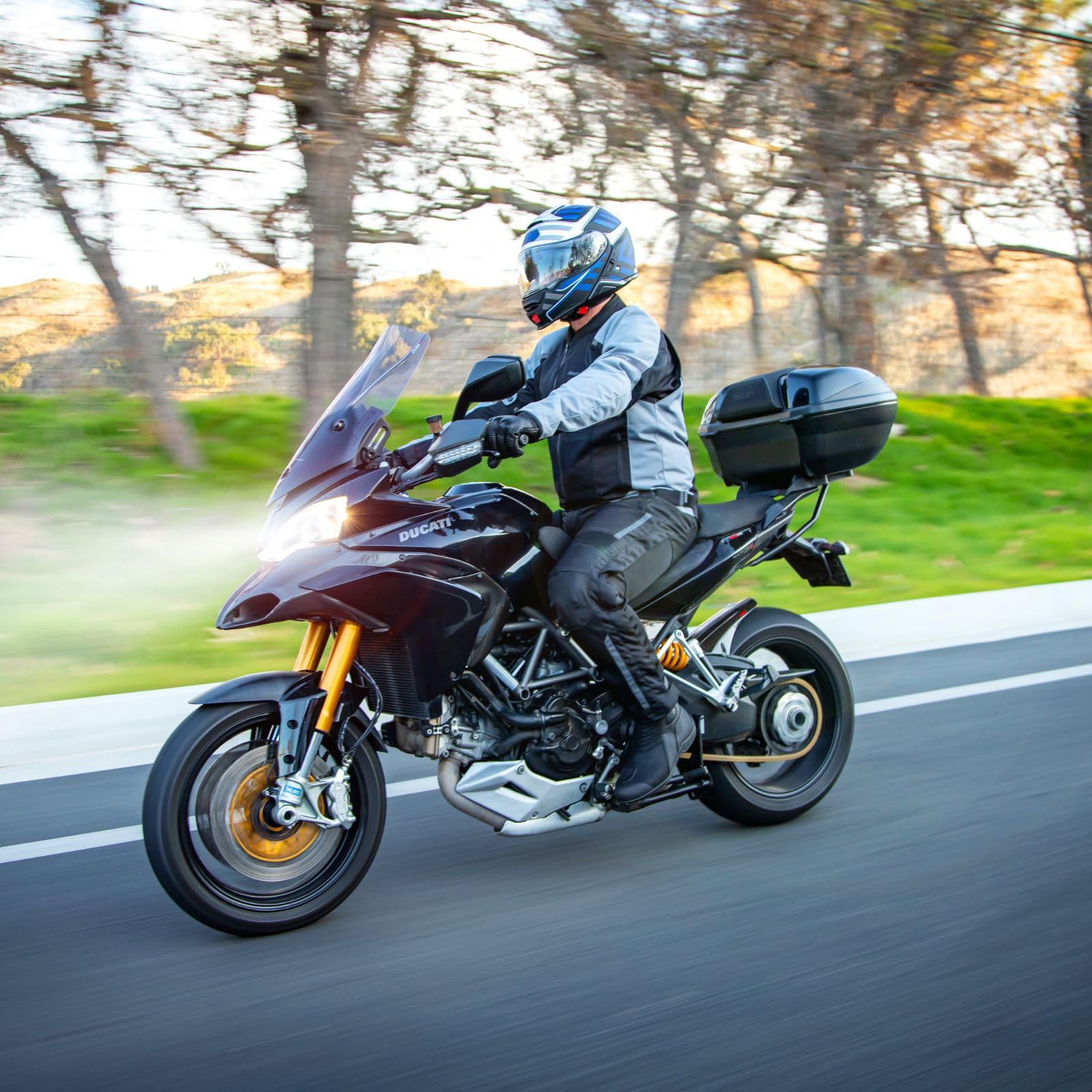 Tourmaster Men's Solution Air Motorcycle Boots - Breathable & Waterproof Riding Boots for Cruiser & Touring Bikes - Ideal for Long Distance Travel & Commuting