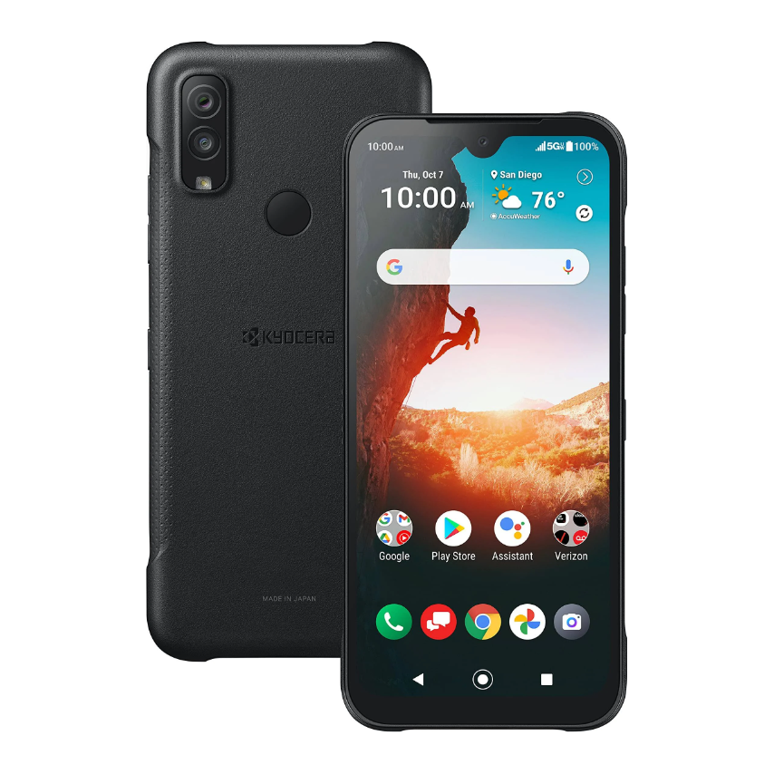 Kyocera DuraSport 5G UW 64GB Rugged Smartphone - Verizon 5G Ultra Wideband Waterproof Phone for Outdoor Adventures & Construction Work