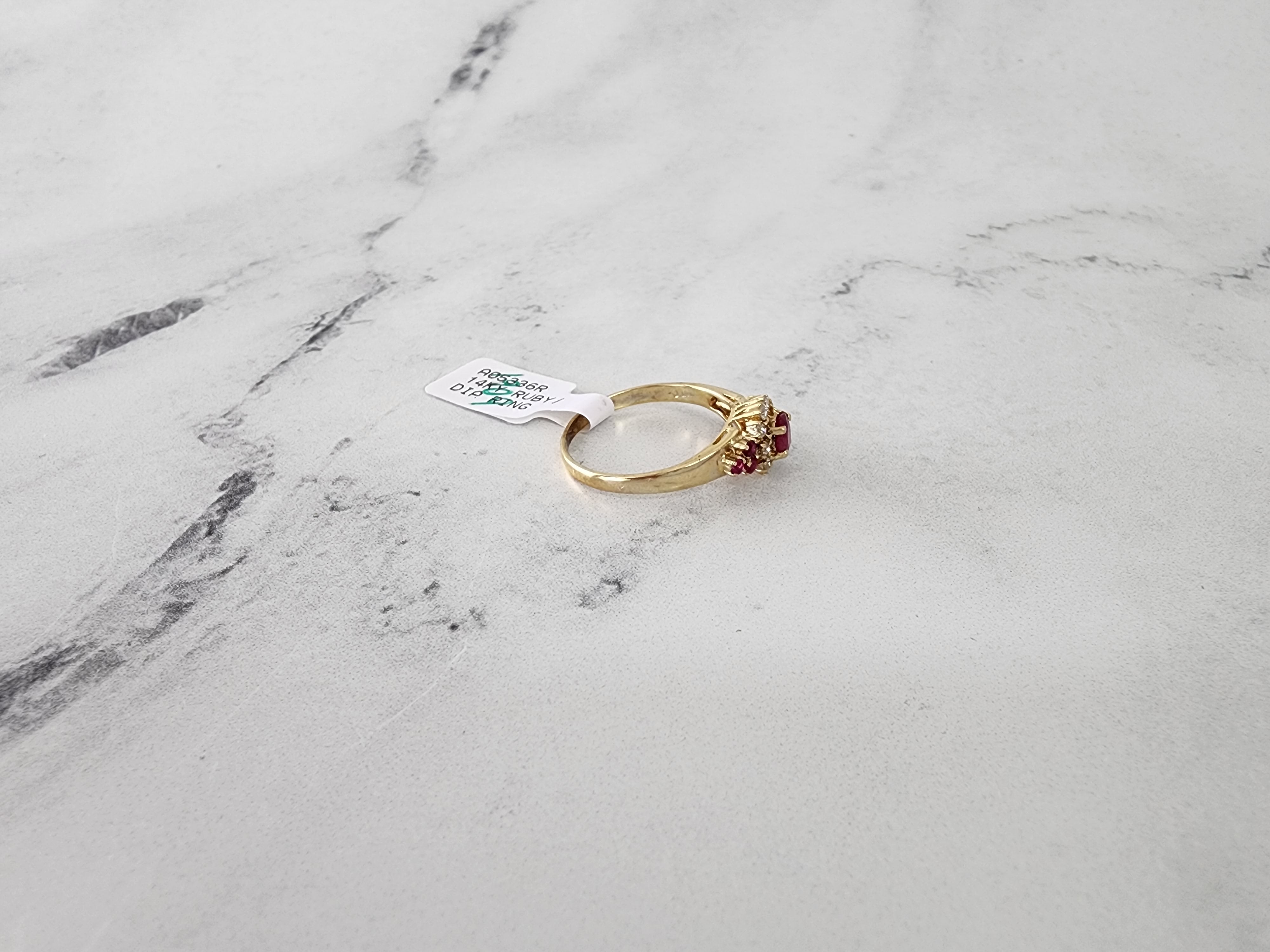 Vintage Ruby and Diamond Cluster Engagement Ring for Women - Elegant Wedding, Anniversary, or Promise Jewelry Gift