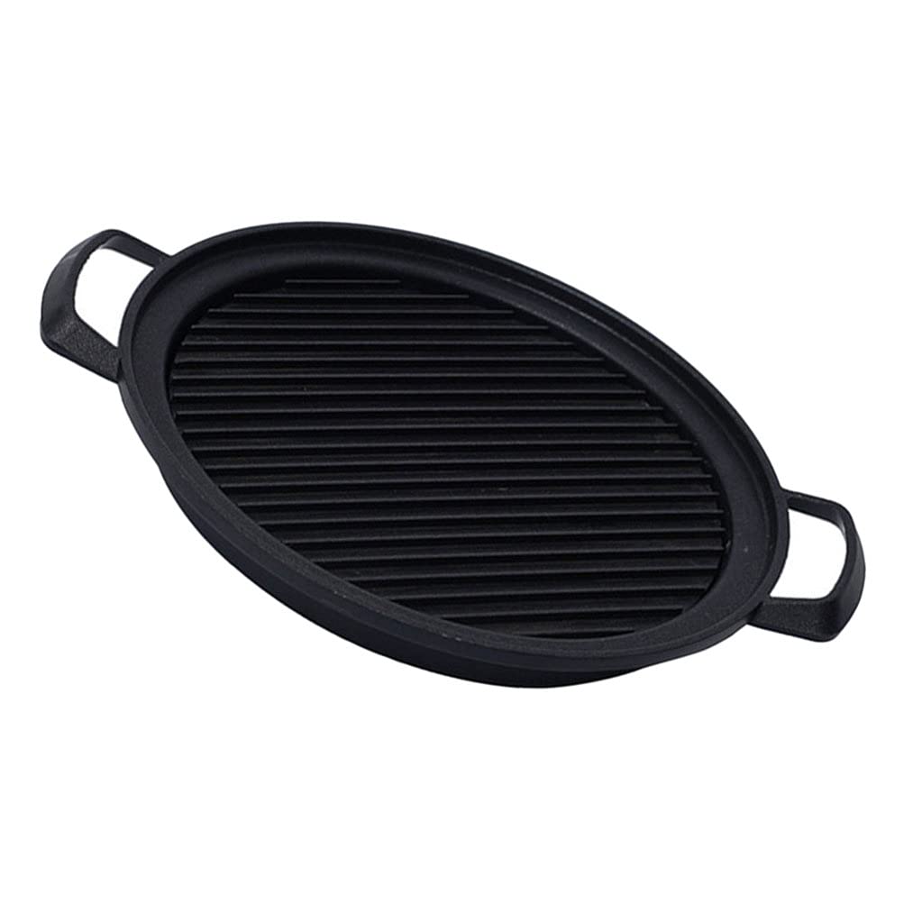 Non-Stick Aluminum Grill Pan - Vegetable & Meat Cooking Tray for BBQ, Fish, Shrimp - Perfect for Indoor/Outdoor Grilling, Camping & Backyard Parties (Black)