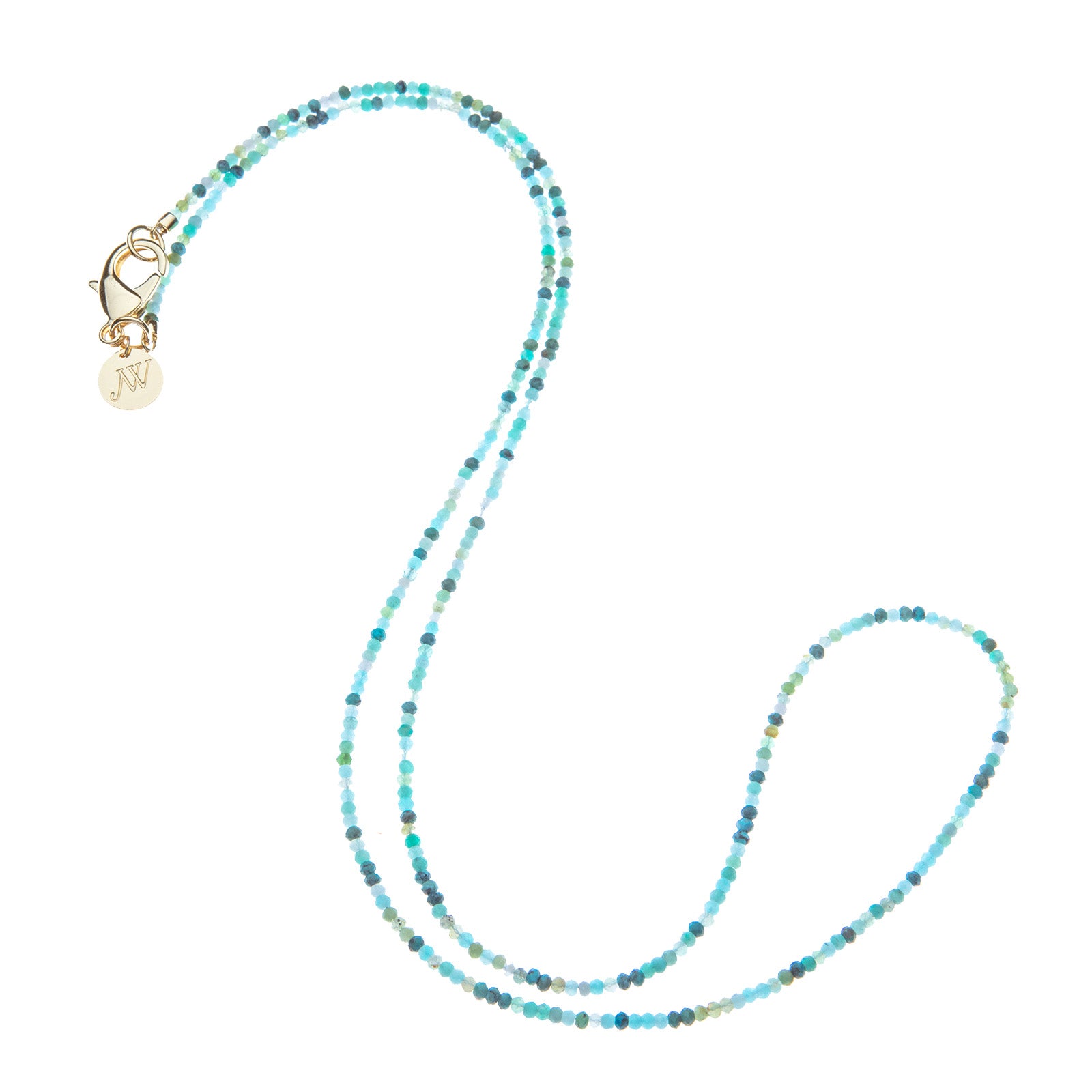 Jane Win Double Wrap Diamond Cut Multi Stone Beaded Necklace - Elegant Layered Jewelry for Women, Perfect for Weddings, Parties & Everyday Wear