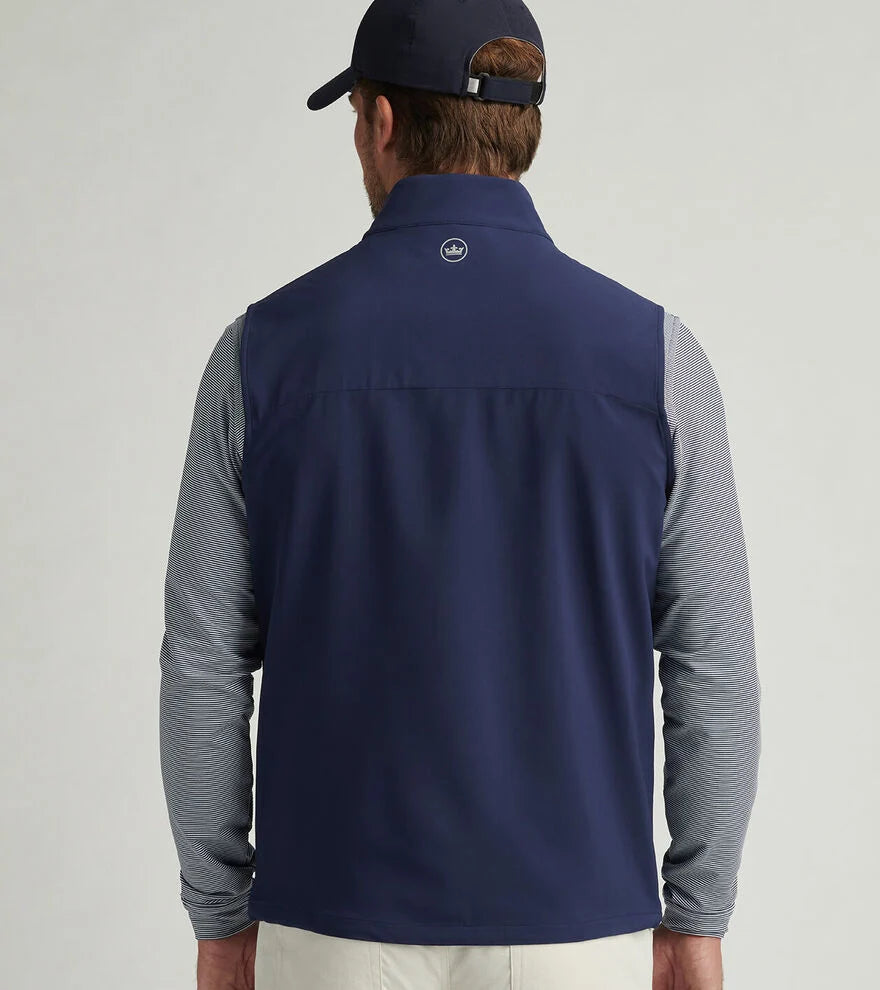 Peter Millar Men's Dunes Vest in Navy - Lightweight Quilted Down Jacket for Outdoor Activities, Golfing & Casual Wear