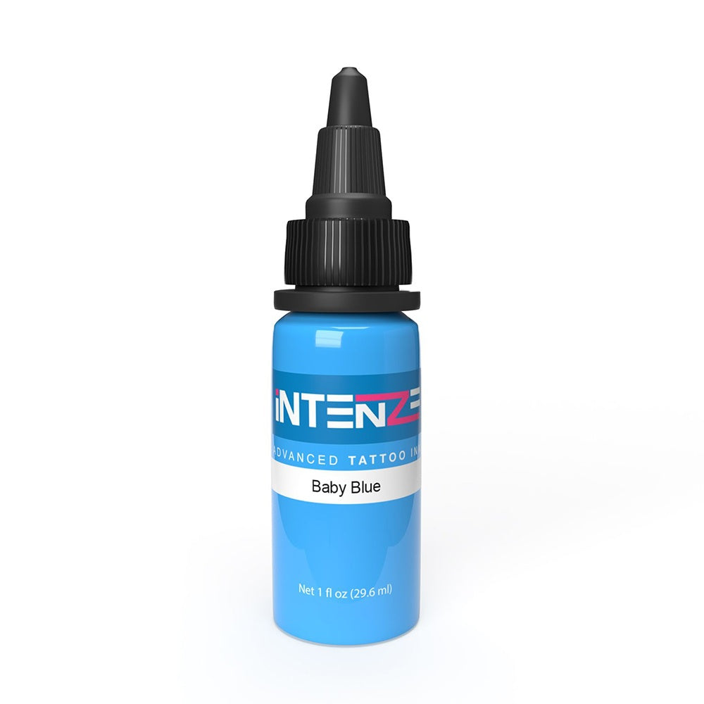 Premium Baby Blue Intenze Tattoo Ink - Professional Tattoo Artist Supplies - Various Sizes Available for Tattoo Studio & Body Art