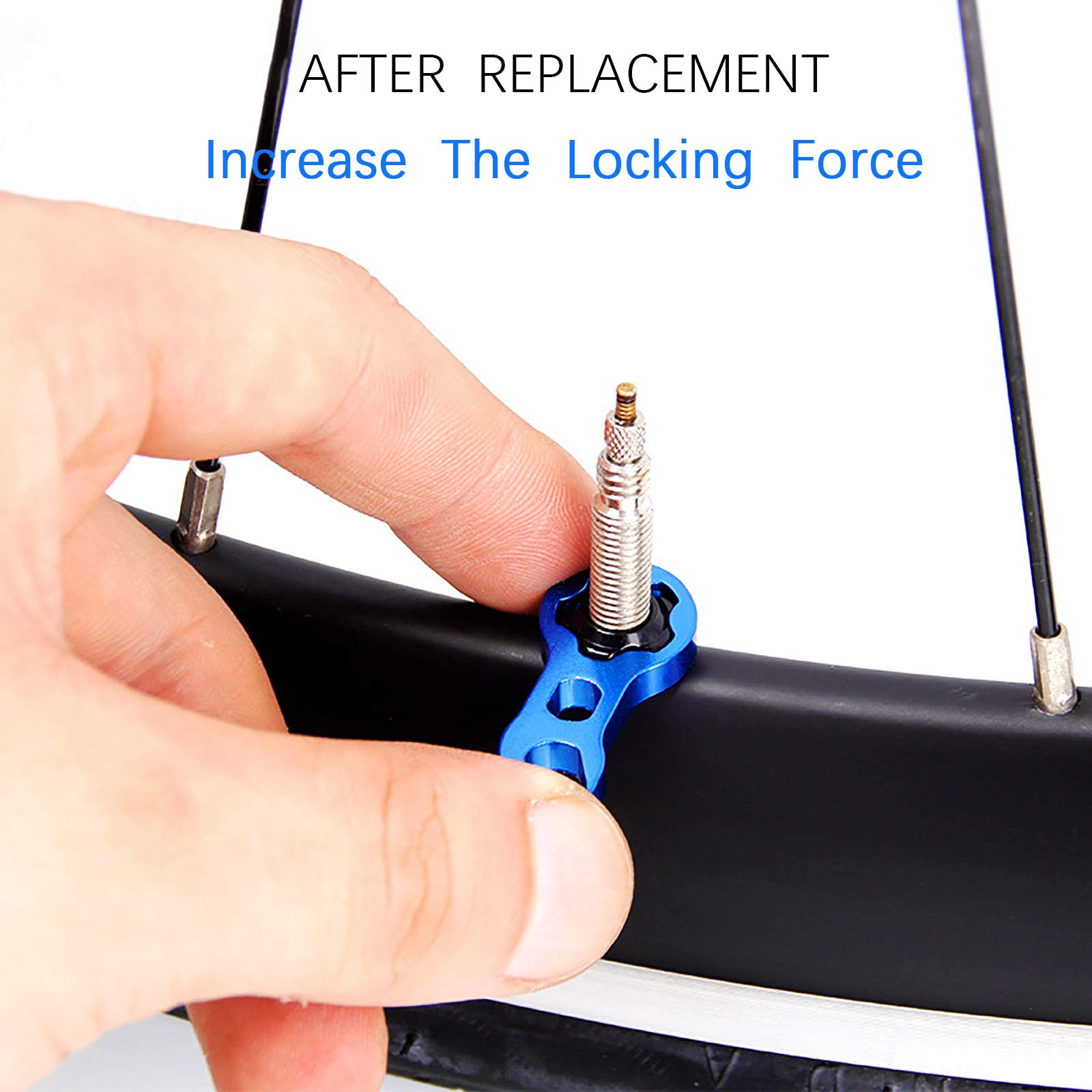 VANICE Bike Vacuum Tire Valve Nut - Presta Inner Tube Spool Wrench Tool for Mountain & Road Bicycles | Essential Cycling Accessories for Tire Maintenance & Repair