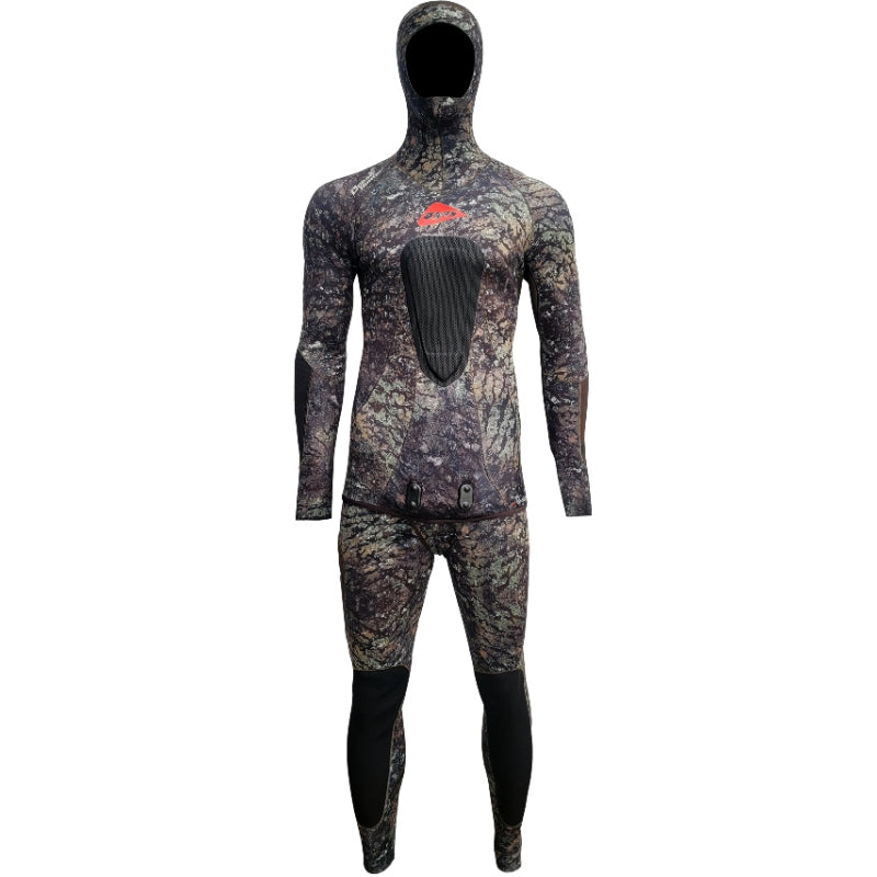 Ocean Hunter Chameleon Descent Open Cell 3.5mm Wetsuit for Spearfishing & Freediving - Premium Neoprene Scuba Diving Suit for Cold Water Adventures