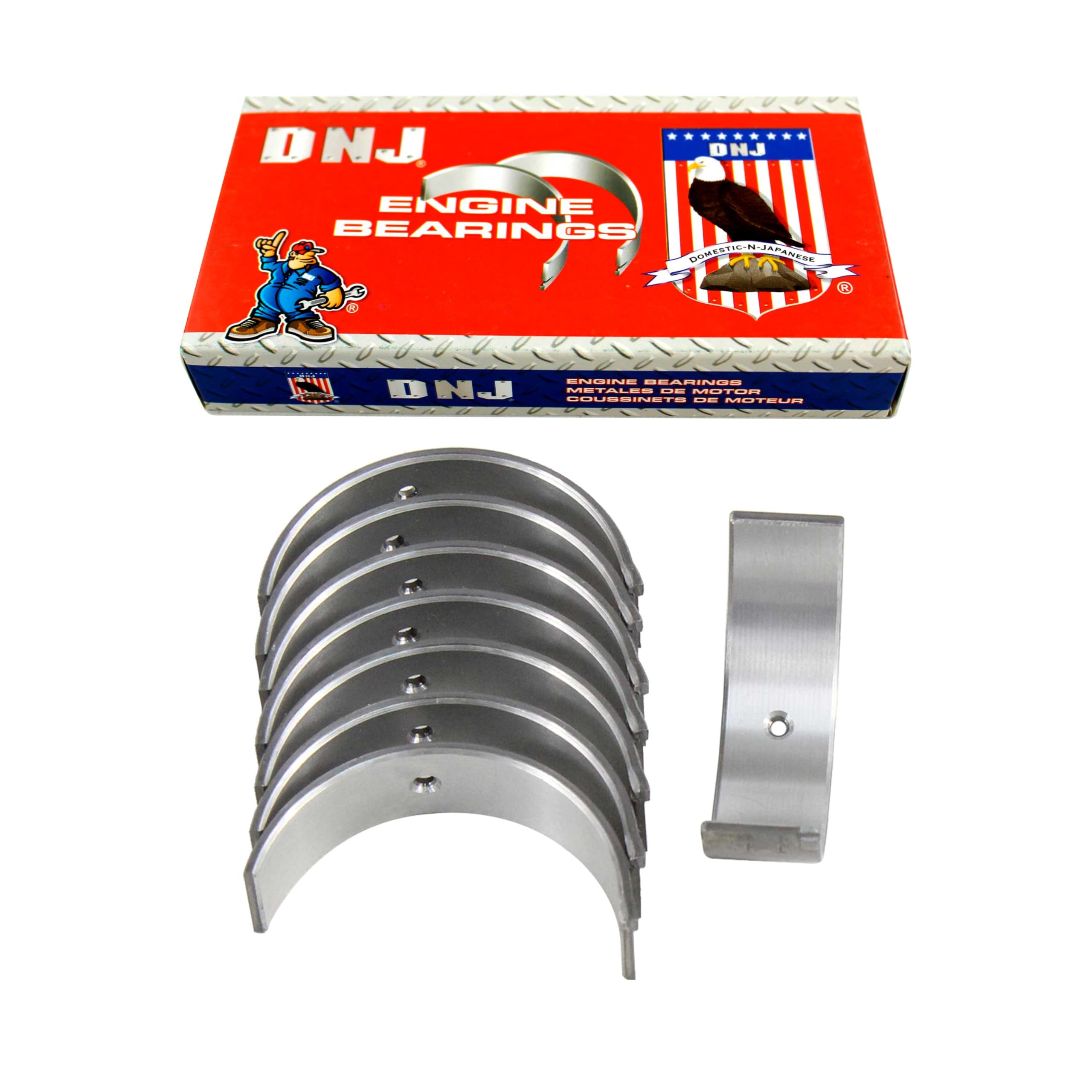 DNJ RB949 Rod Bearings for 2000-2015 Scion, Toyota Echo, Prius, Prius C, xA, xB, Yaris 1.5L DOHC L4 16V 1NZFE Engine - High Performance Replacement Parts for Smooth Engine Operation & Longevity - Perfect for Engine Rebuilds & Maintenance