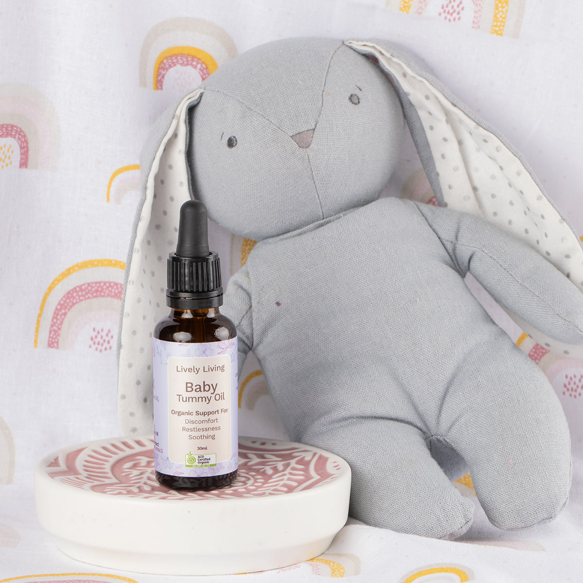 Organic Baby Tummy Oil for Gas Relief & Colic - Gentle Massage Oil for Newborns & Infants - Perfect for Soothing Discomfort & Promoting Sleep