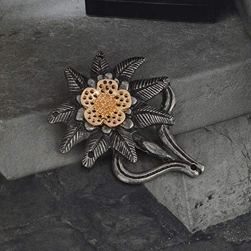 Edelweiss Brooch Pin Jewelry - Elegant Lapel Pin for Party & Holiday Gifts