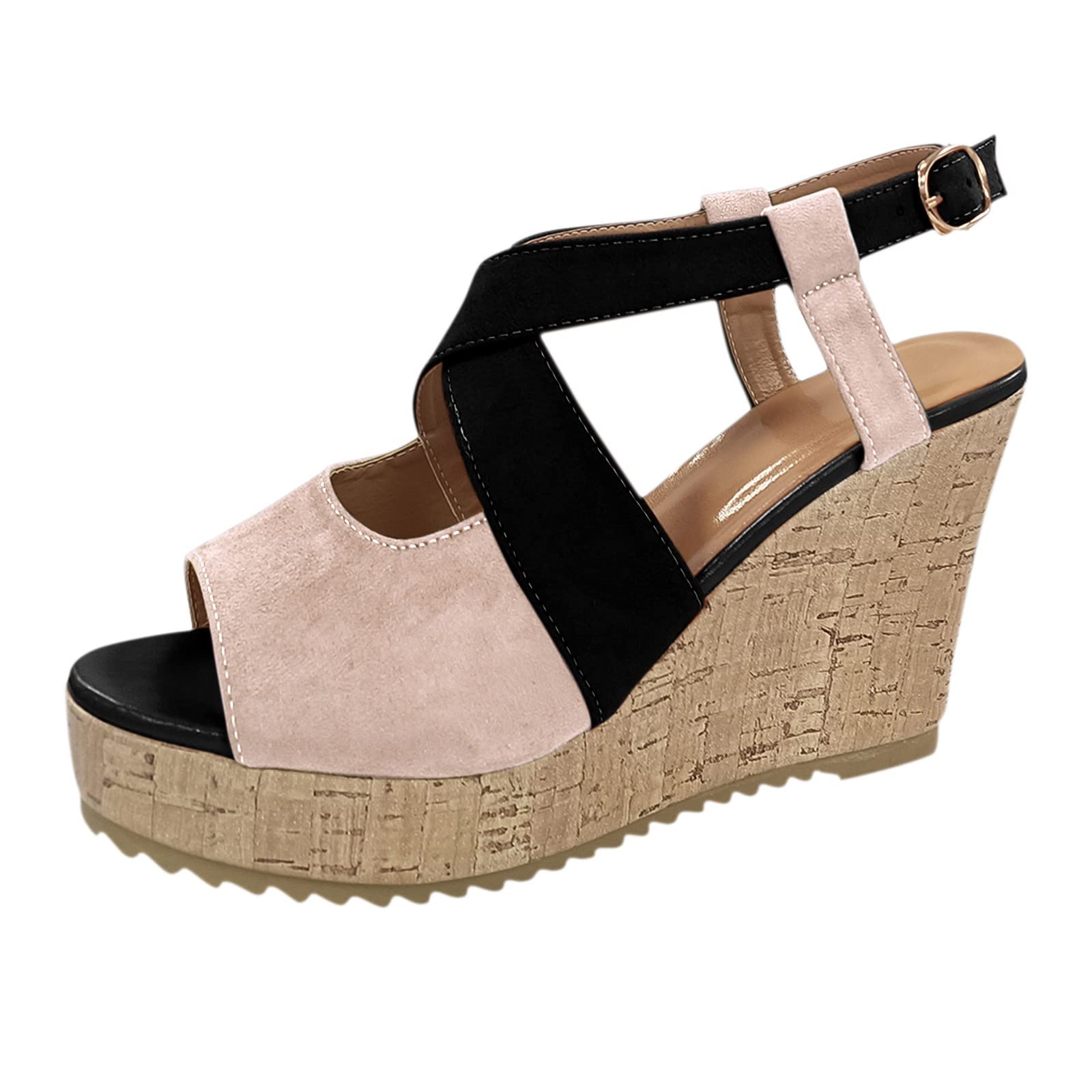 Women's Casual Summer Sandals - Fashion Buckle Platform Wedge Sandals for Ladies | Comfortable Roman Style for Beach, Walking & Daily Wear