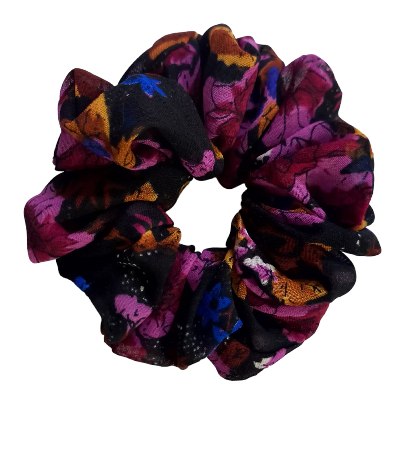 4 Pcs Chiffon Hair Bands - Soft Ponytail Holders & Floral Hair Scrunchies for Women & Girls, Perfect for School, Work, Parties & Everyday Use