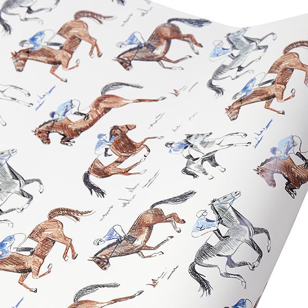 Horse & Jockey Wallpaper - Premium Equestrian Themed Wall Decor for Home & Office - Perfect for Bedroom, Living Room, or Stable Design