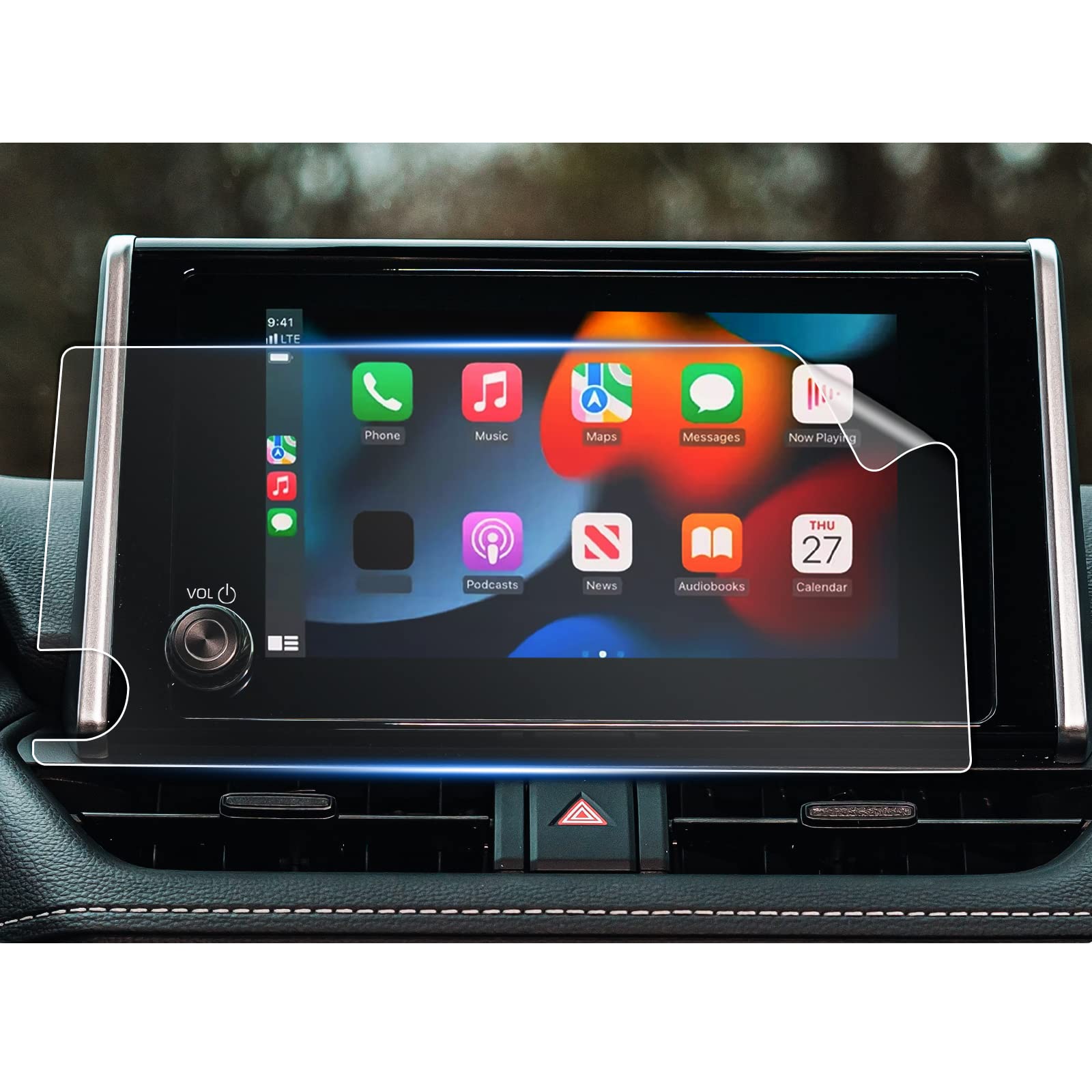 2023-2025 Toyota RAV4 8-inch HD Screen Protector | Compatible with RAV4 LE/XLE/XLE Premium/Adventure & Hybrid LE/SE/XLE/Woodland Edition | Anti-Scratch & Bubble-Free | Perfect for Navigation & Touchscreen Protection