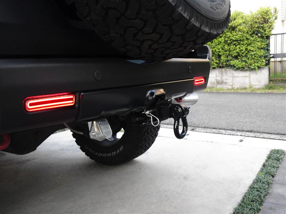 07-14 Toyota FJ Cruiser Dark Red LED Lower Bumper Reflector Lights - High Visibility Safety Lights for Off-Roading & Night Driving