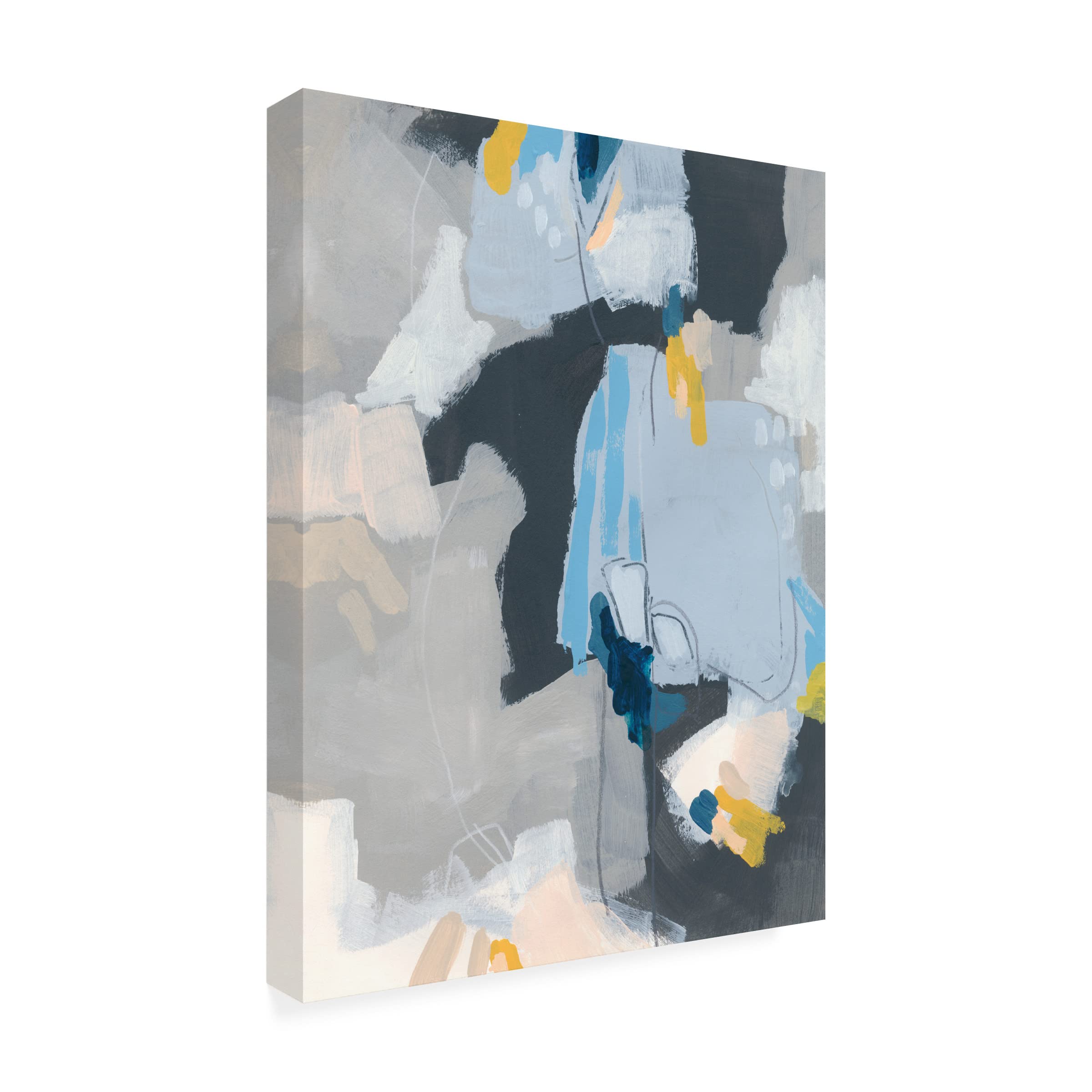 Trademark Fine Art 'Joy Notes II' Canvas Wall Art by June Erica Vess - Vibrant Abstract Painting for Living Room, Bedroom & Office Decor