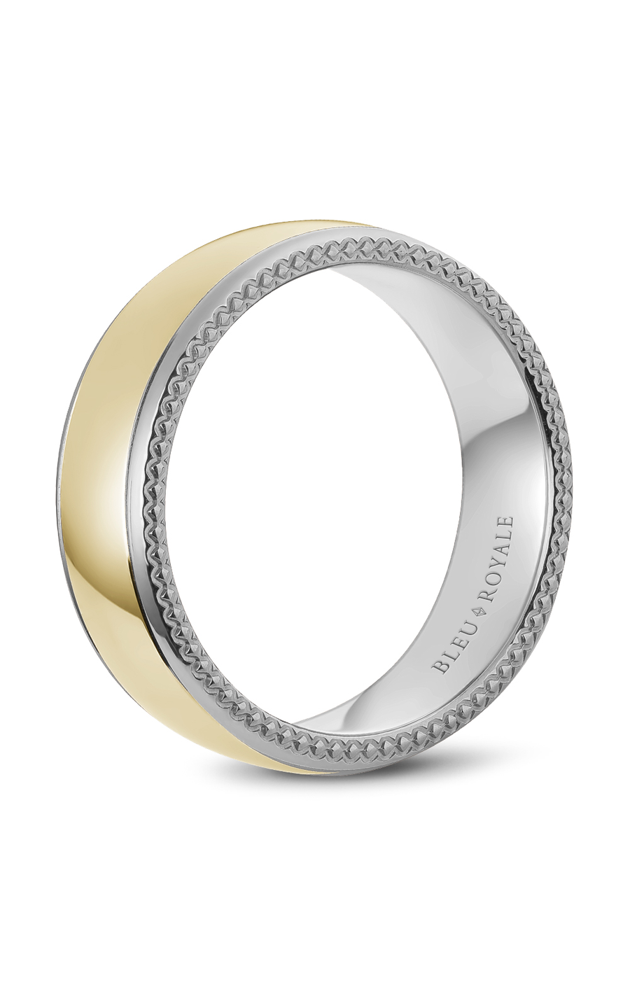 Bleu Royale Men's Wedding Band RYL 054YW75 - 14K Yellow Gold Classic Ring for Groom, Engagement & Anniversary - Perfect for Formal Events, Proposals & Special Occasions