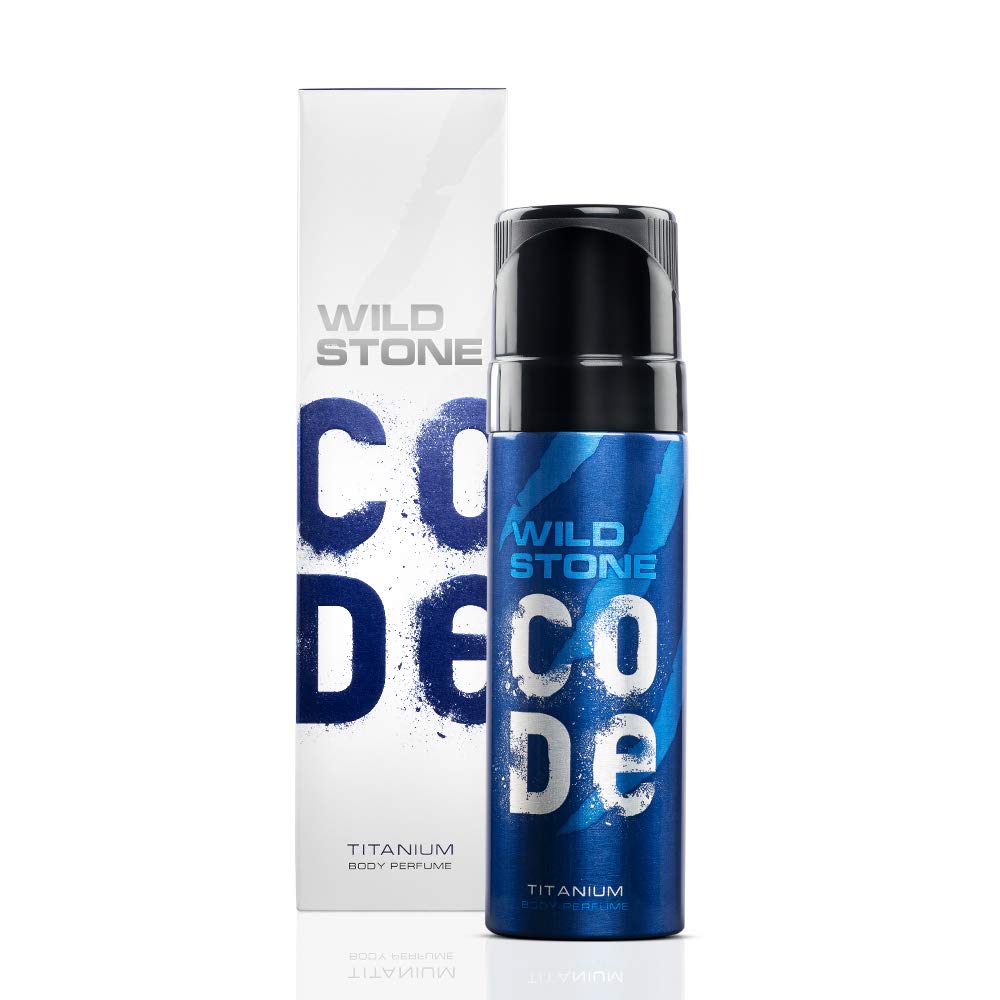 Wild Stone Code Titanium & Iridium Eau De Toilette for Men - 120ml (2 Pack) | Long Lasting Fragrance for Date Night, Office & Special Occasions