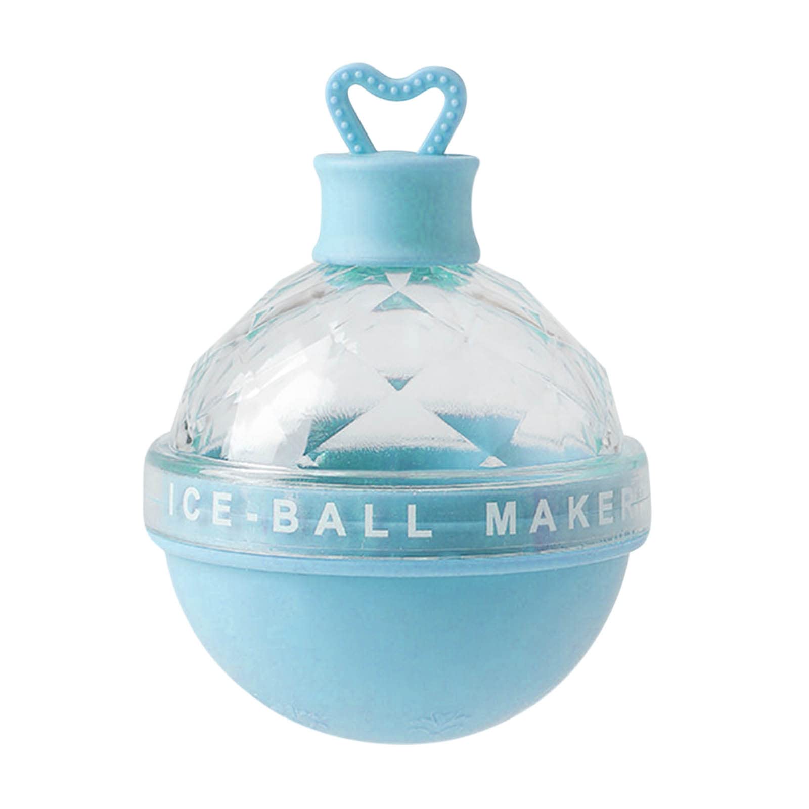 Premium Ice Ball Maker - Silicone Round Ice Mold for Whiskey, Cocktails & Drinks - DIY Spherical Ice Cube Tray - Perfect Gift for Home Bar, Parties & Family (Blue)
