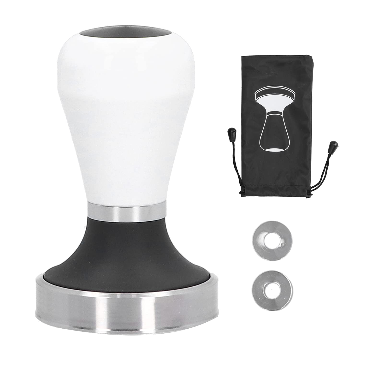 Yosoo 58.5mm Stainless Steel Coffee Tamper - Professional Espresso Powder Press Tool for Baristas & Home Brewing | Perfect for Espresso Machines & Coffee Shops