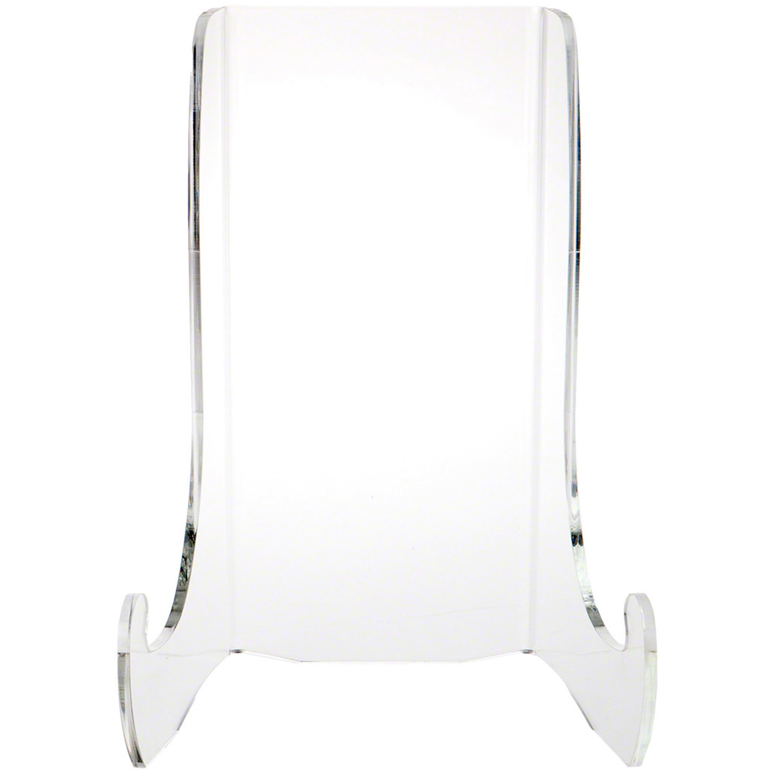 Clear Acrylic Flat Back Easel with Shallow Support Ledges - 12