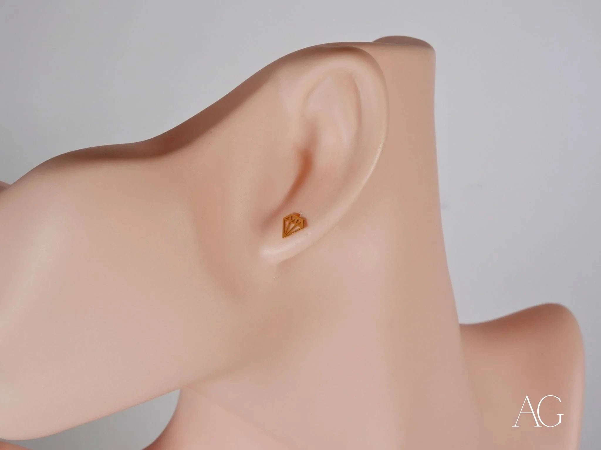 Geometric Diamond Stud Earrings for Women - Elegant & Dainty Jewelry for Everyday Wear, Parties & Special Occasions