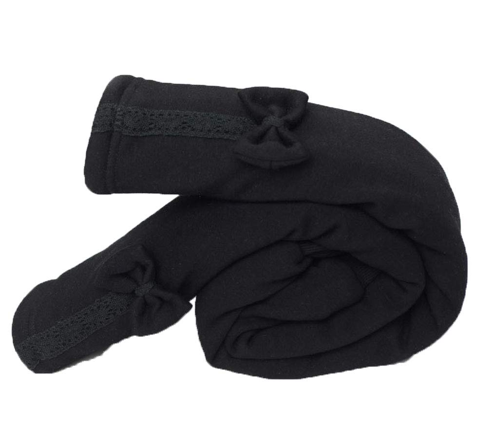 PoonStyling Girls' Fleece-Lined Winter Leggings & Joggers - Warm Snow Pants with Bow for Toddlers (2T-10T) | Perfect for Cold Weather Playdates & Outdoor Winter Activities