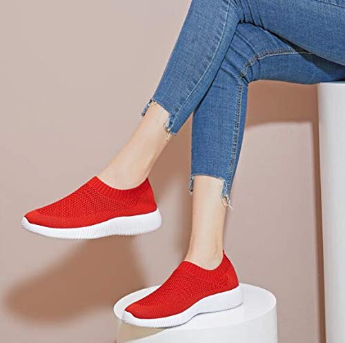 Women's Slip On Sneakers - Breathable Mesh Casual Walking Shoes for Women | Lightweight Tennis Shoes for Gym, Running & Everyday Wear