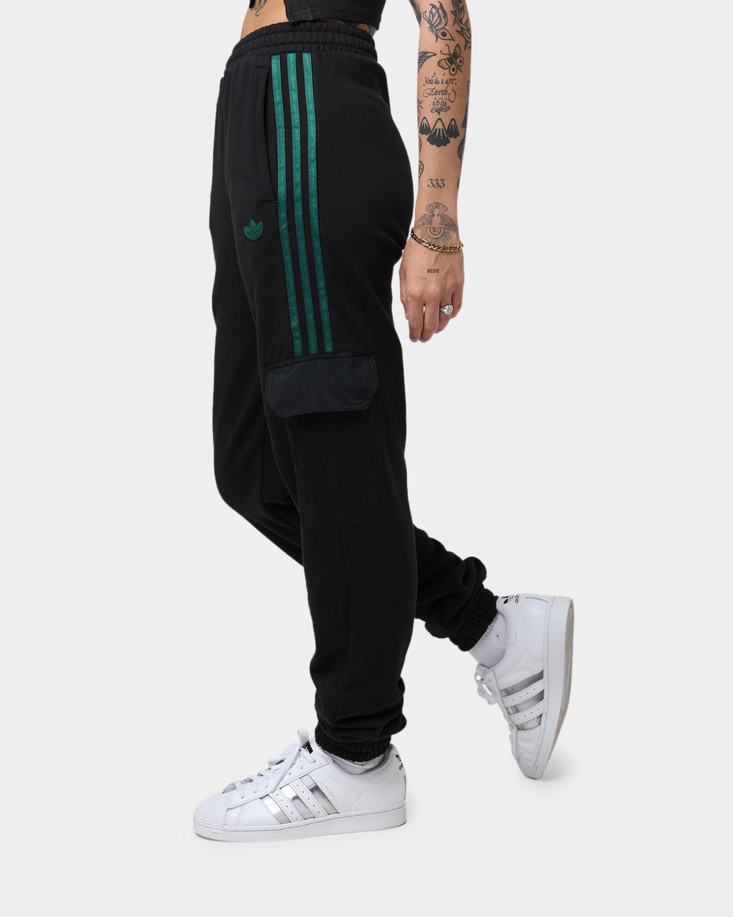 Adidas Women's Cargo Pants - Black Athletic Workout Joggers with Pockets | Perfect for Gym, Running, Yoga & Casual Wear